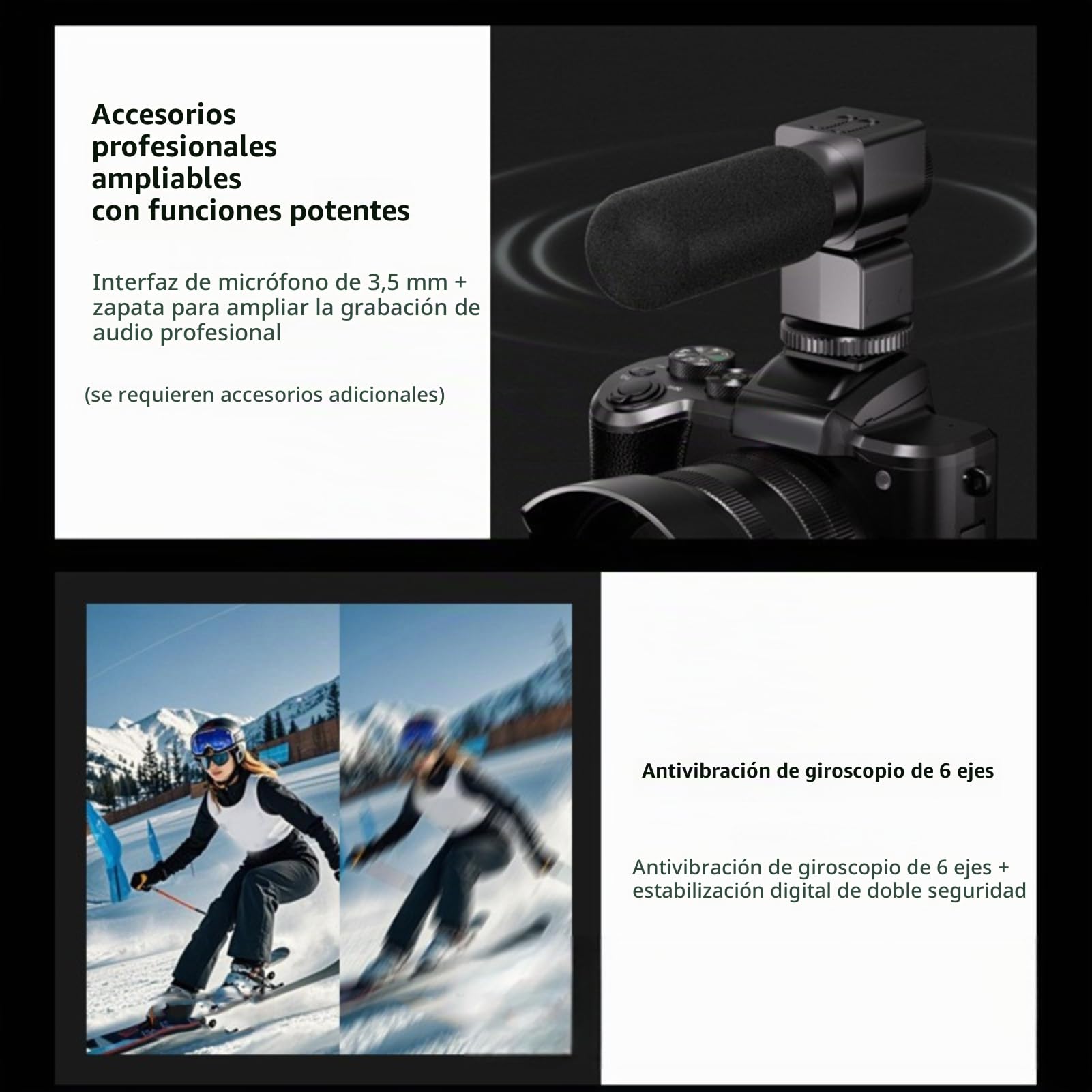 Topiky Cámaras Digitales 8K para Fotografía, Enfoque Automático 88MP WiFi Cámara Profesional con Zoom 16X de Doble Lente Cámara Web Selfie CAM con Pantalla Táctil de 3,2 Pulgadas Flash