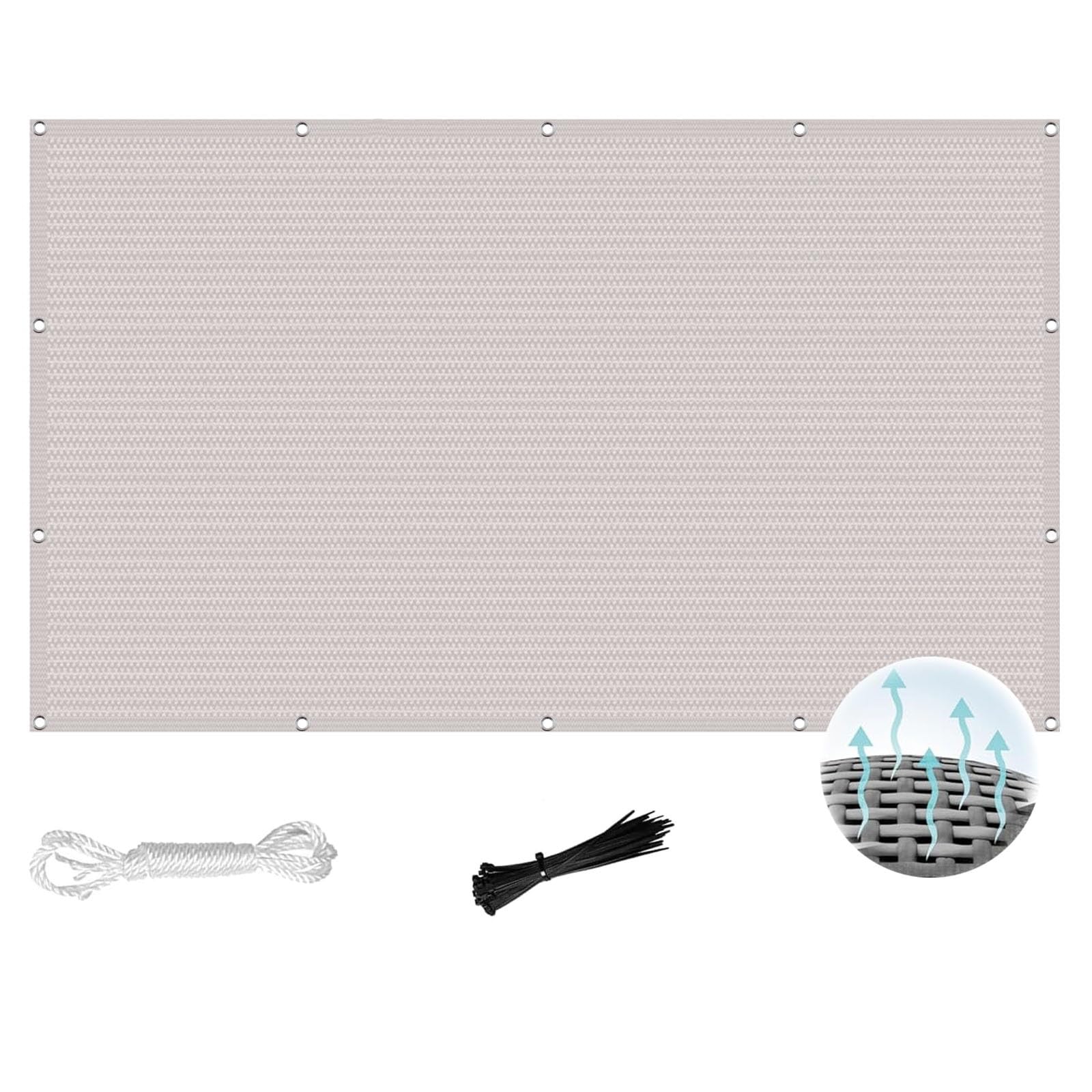 Filet anti chaleur blanc pour protéger les plantes des brûlures