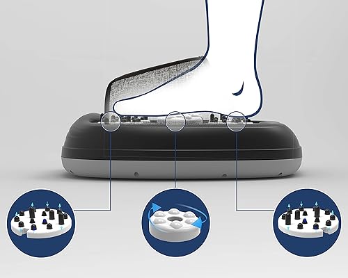 Miniatura 7 de Zyllion Shiatsu - Masajeador de pies con calor, máquina de masaje de tejido profundo con compresión de aire para pies, fascitis plantar y hasta