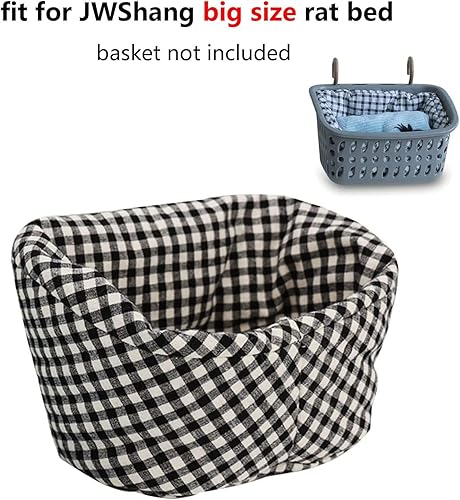Miniatura 2 de JWShang Tapete de cama para hamaca de ratas, cesta colgante de cama cálida, tapete nido extraíble reemplazable para hamacas de animales pequeños