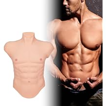 Silicone Male Muscle Suit Fake Belly Chest Bodysuit Artificial Muscle Belly Strong Figure for Mens Cosplay Masquerade