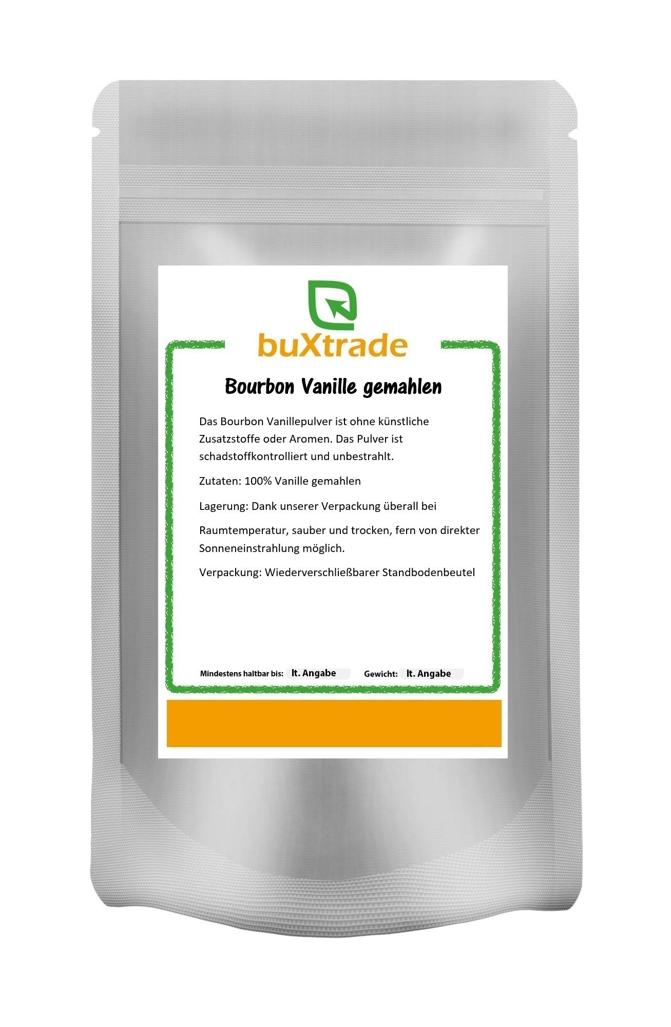 1 kg Bourbon Vanille gemahlen | natürliche Vanille | Pulver | Buxtrade