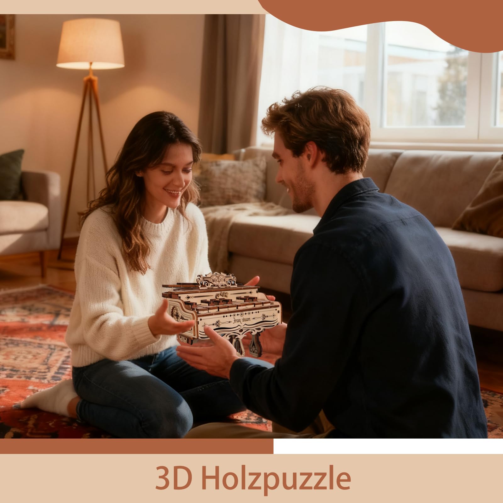 Music Park 3D Puzzle Erwachsene Spielbar Klavier You Are My Sunshine Modellbausatz Holzpuzzle Hobbies Geburtstags Weihnachten Geschenke Für Frauen 14+