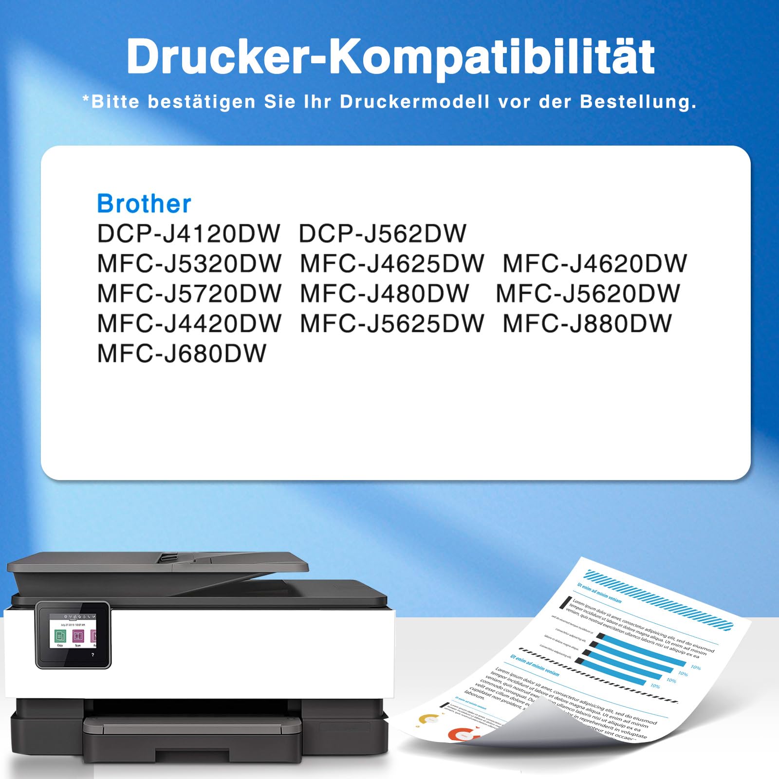 Aizrediw 10er-Pack LC223 XL Druckerpatronen Kompatibel mit Brother LC-223 XL Patronen für MFC-J5320DW MFC-J4420DW MFC-J4620DW MFC-J480DW J5620DW J5720DW MFC-J680DW J880DW DCP-J4120DW DCP-J562DW