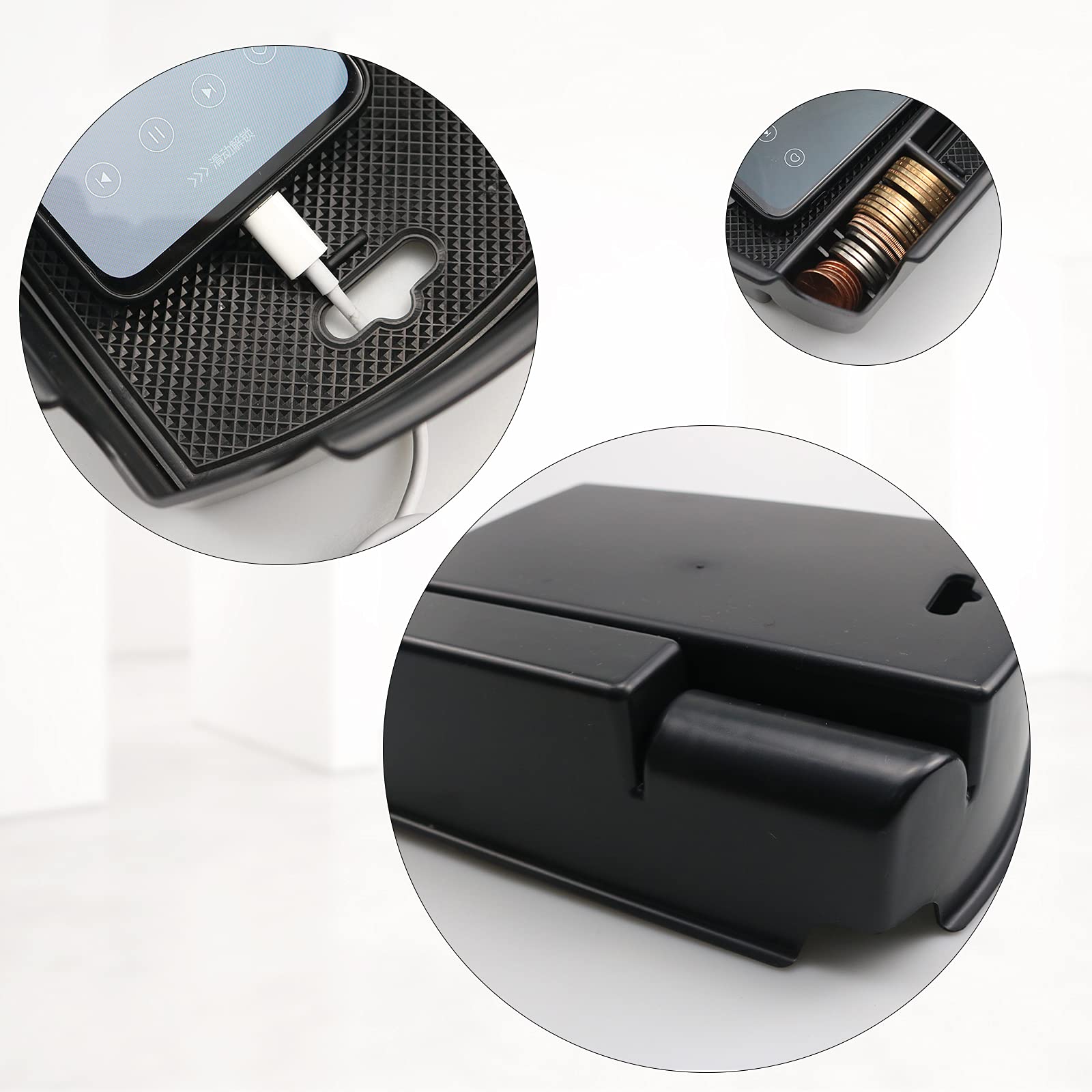 Accessoire Kia Soul EV E-Soul Ruiya Compatible Avec Kia NIRO EV PHEV E-Niro Hybrid 2022 2023 2024 Accoudoir Boîte De Rangement, Plateau De Rangement De La Console Accessoies NIRO Boîte De Rangement