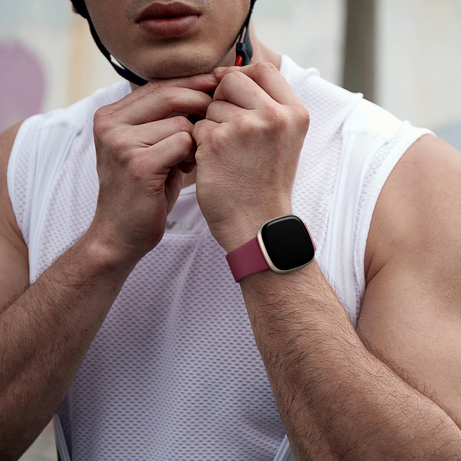 Charlam 10 Pezzi Cinturino compatibili con Fitbit Versa 4/ Versa 3 Cinturino/Fitbit Sense/Sense 2 Cinturini, Morbido Cinturino per Orologio Sportivo di Ricambio per Donne Uomini
