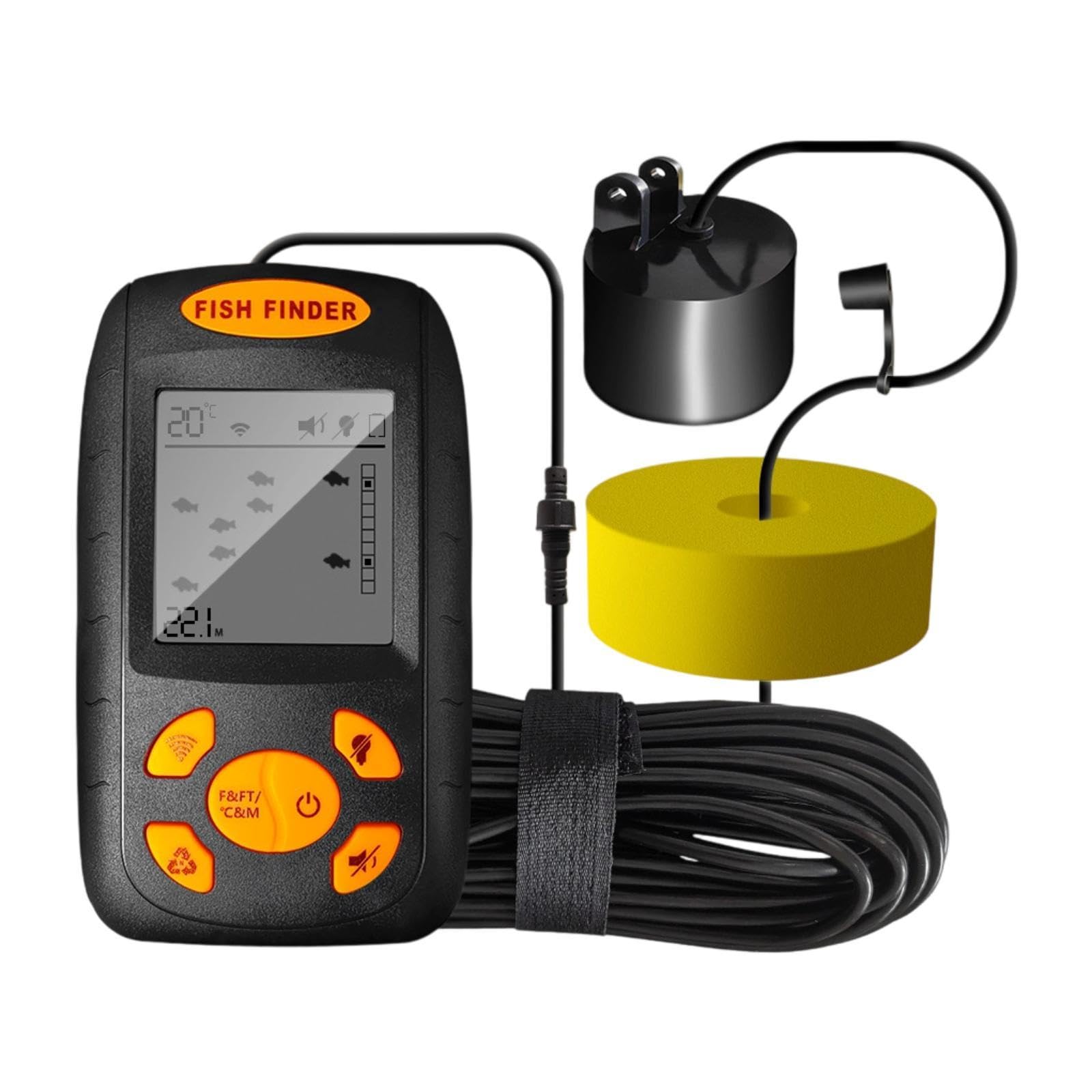 CALANDIS™ Fish Finder Compact Lake Sea Fishing Sturdy Kayak Boat Fishfinder Transducer | Fishfinders | Fishing-image-8