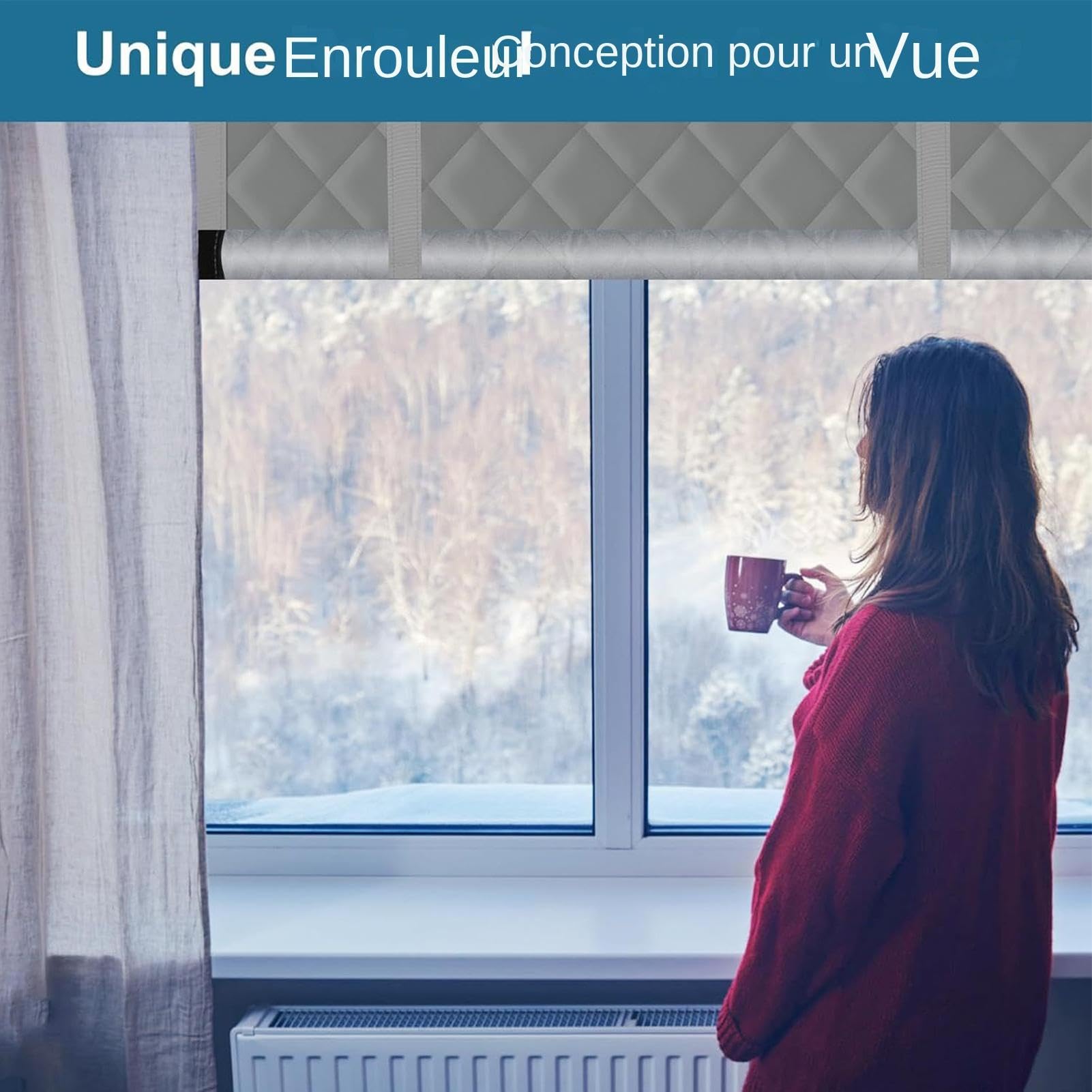 Soundproof Privacy Screen, Privacy, Cold Protection Blanket | Noise Reduction Cover, Soundproof Design, Waterproof and Windproof, Ideal for Balconies, Bedrooms, Kitchens