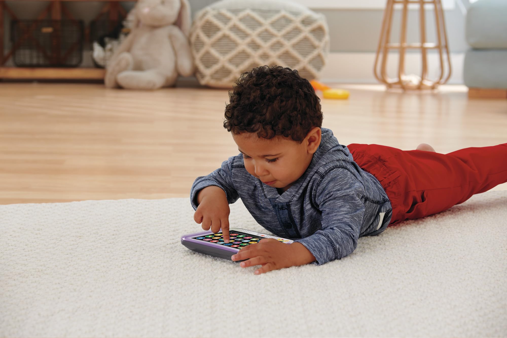 Fisher-Price Zabawka edukacyjna dla małych dzieci, atrapa komputera Smart Stages z muzyką i funkcją świecenia, dla dzieci od 1 roku życia, wersja niemiecka, HXB66