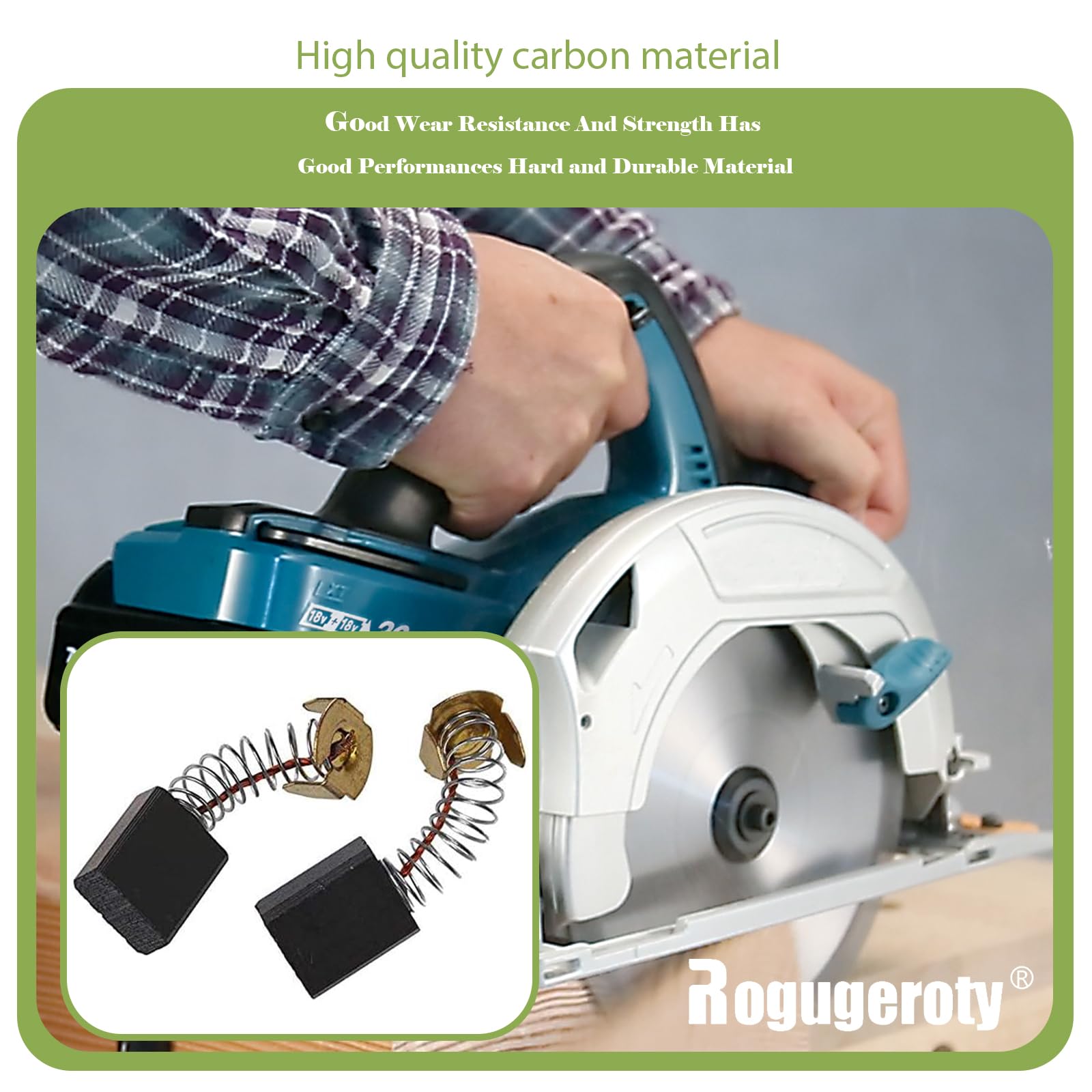 Vhbw 2x Balais De Charbon Pour Moteur 6,5 X 13,5 X 17mm Remplacement Pour Makita 181044-0, 191044-0, CB-152 Pour Outil électrique