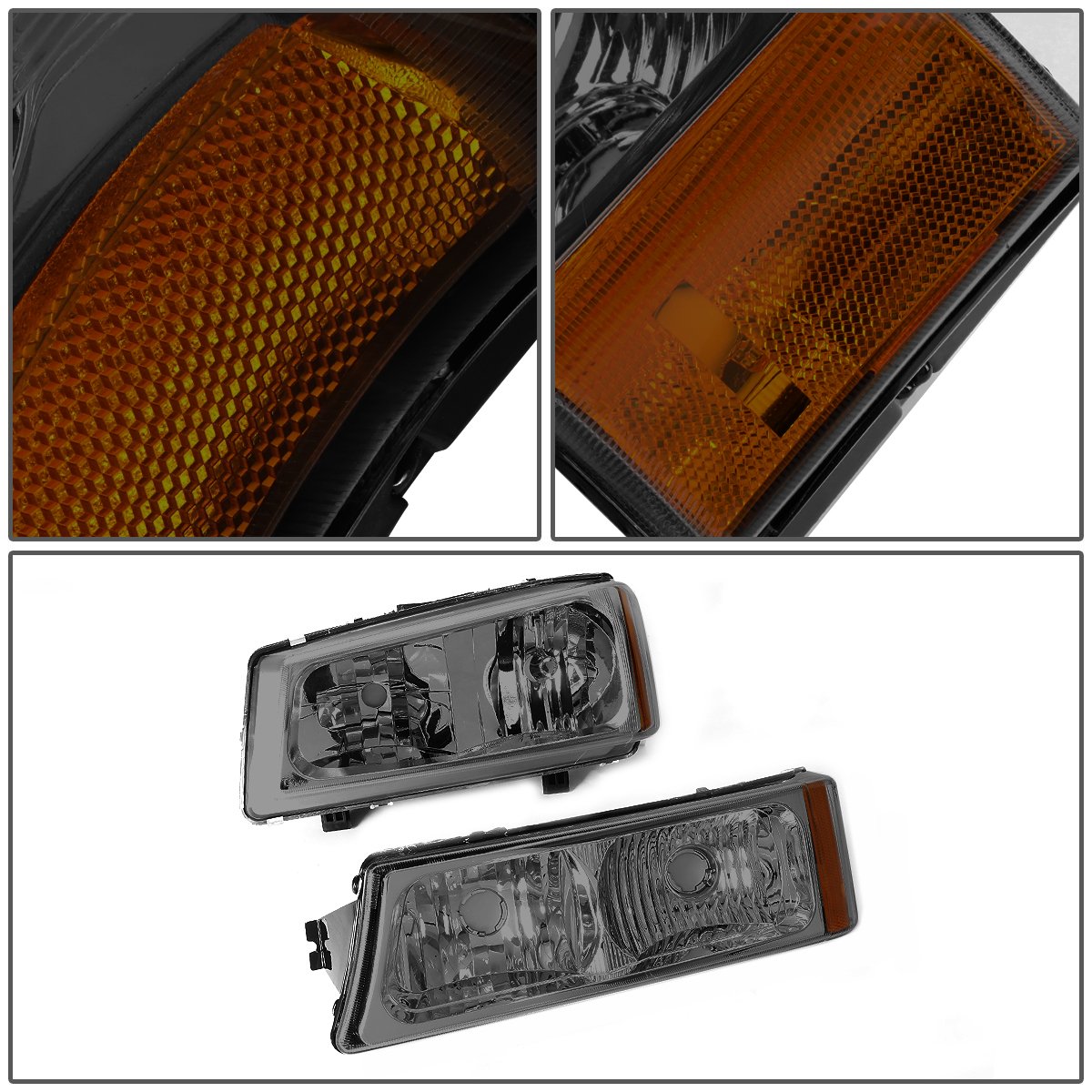 DNA Motoring HL OH CS03 4P BK CL1 Juego De Faros Delanteros Para Lado