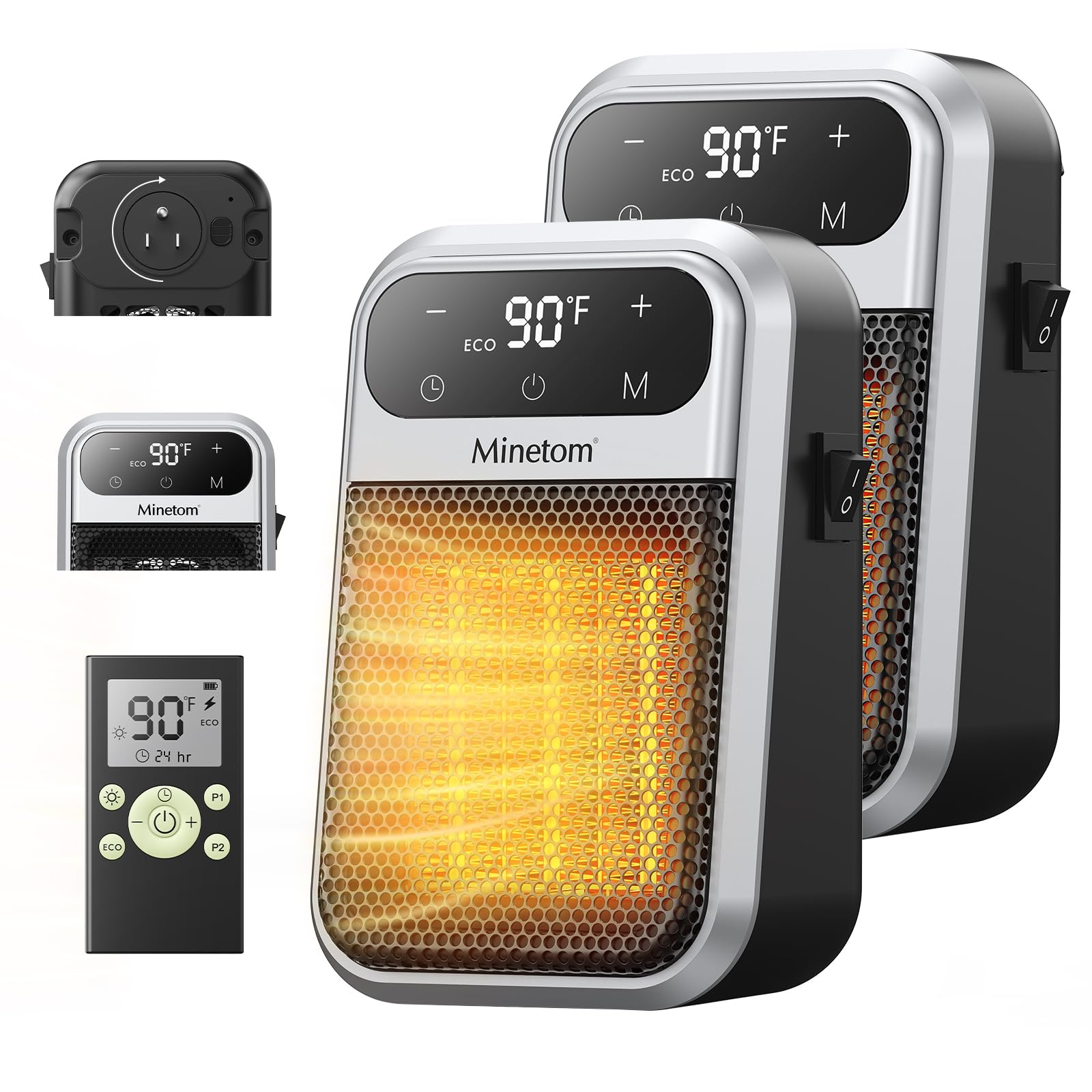 Minetom 800W Plug In Heater