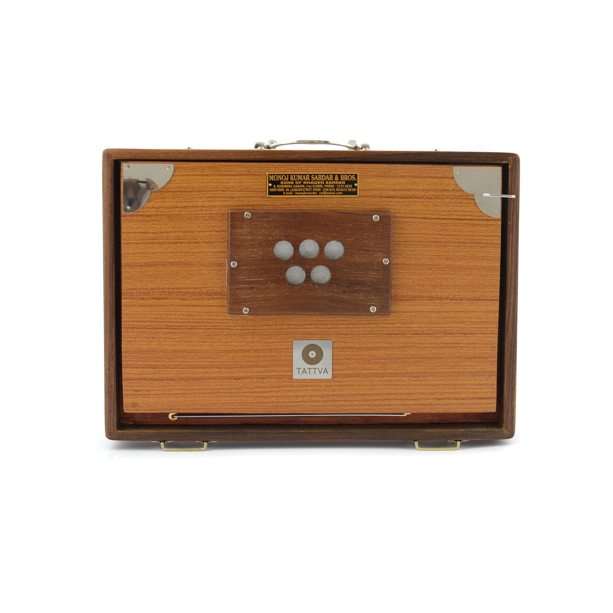 TATTVA Boîte de courtoisie « Professional » de taille moyenne, avec son long, C-C, 440 Hz, 13 arrêts, PALITANA Premium Reeds – Testé et testé ! – Douane avec envoi de prime