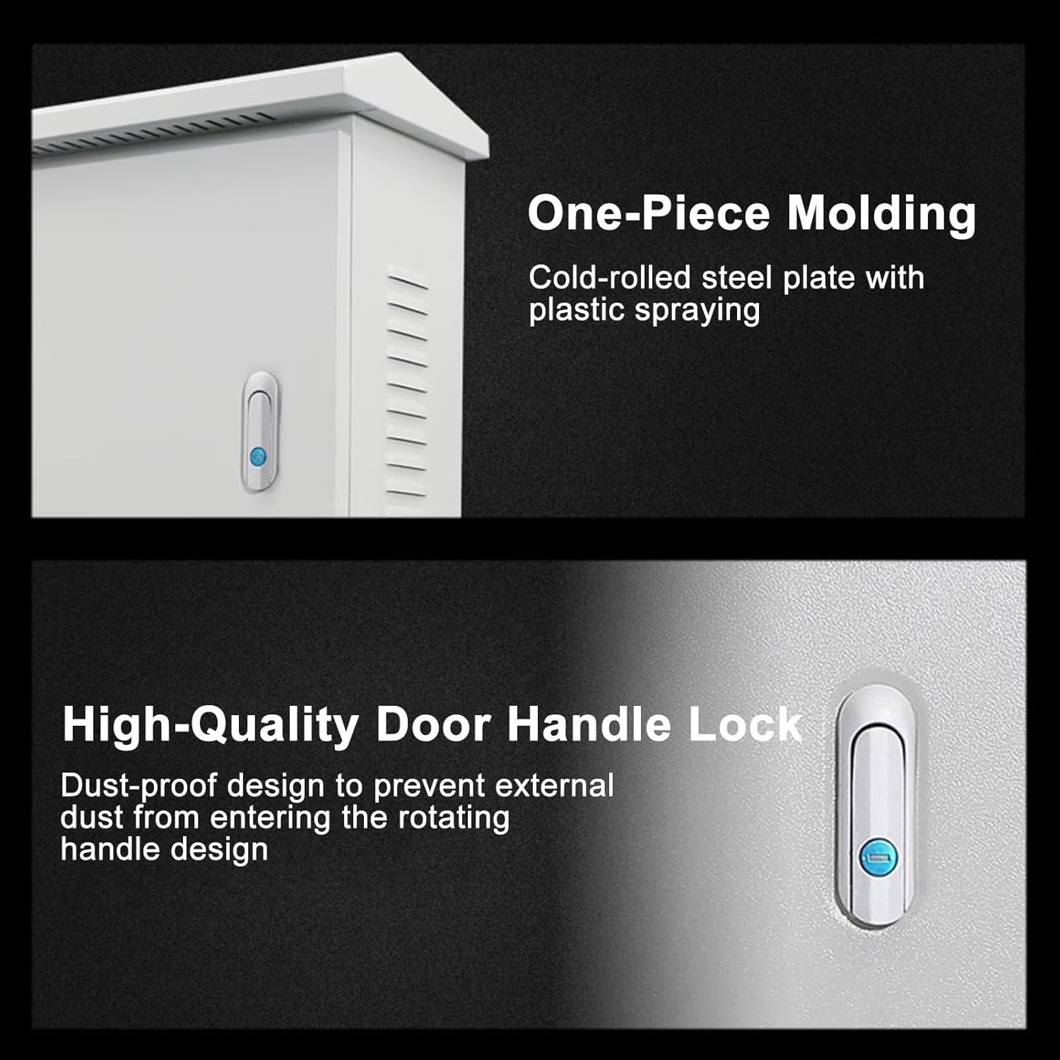 Electrical Box, Wall Mounted Outdoor Junction Box, Metal Electrical Enclosure Breaker Boxes, Weatherproof Junction Boxs Distribution Protection(25x30x15cm)