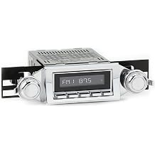 Retro Manufacturing Long Beach Radio with Chrome Face and Pushbuttons, Bezel & Knobs Kit LC-M4-114-03-73