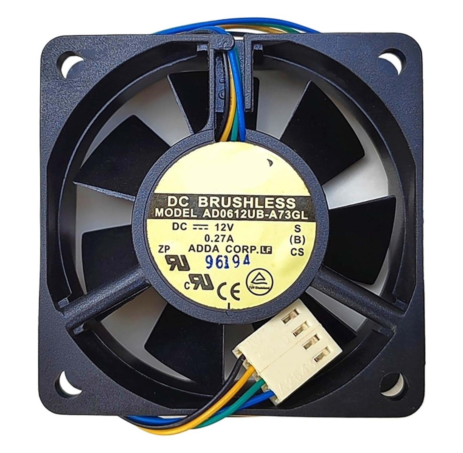 Ventilateur de refroidissement AD0612UB-A73GL 12V 0.27A 6025 à double roulement à billes 4 fils
