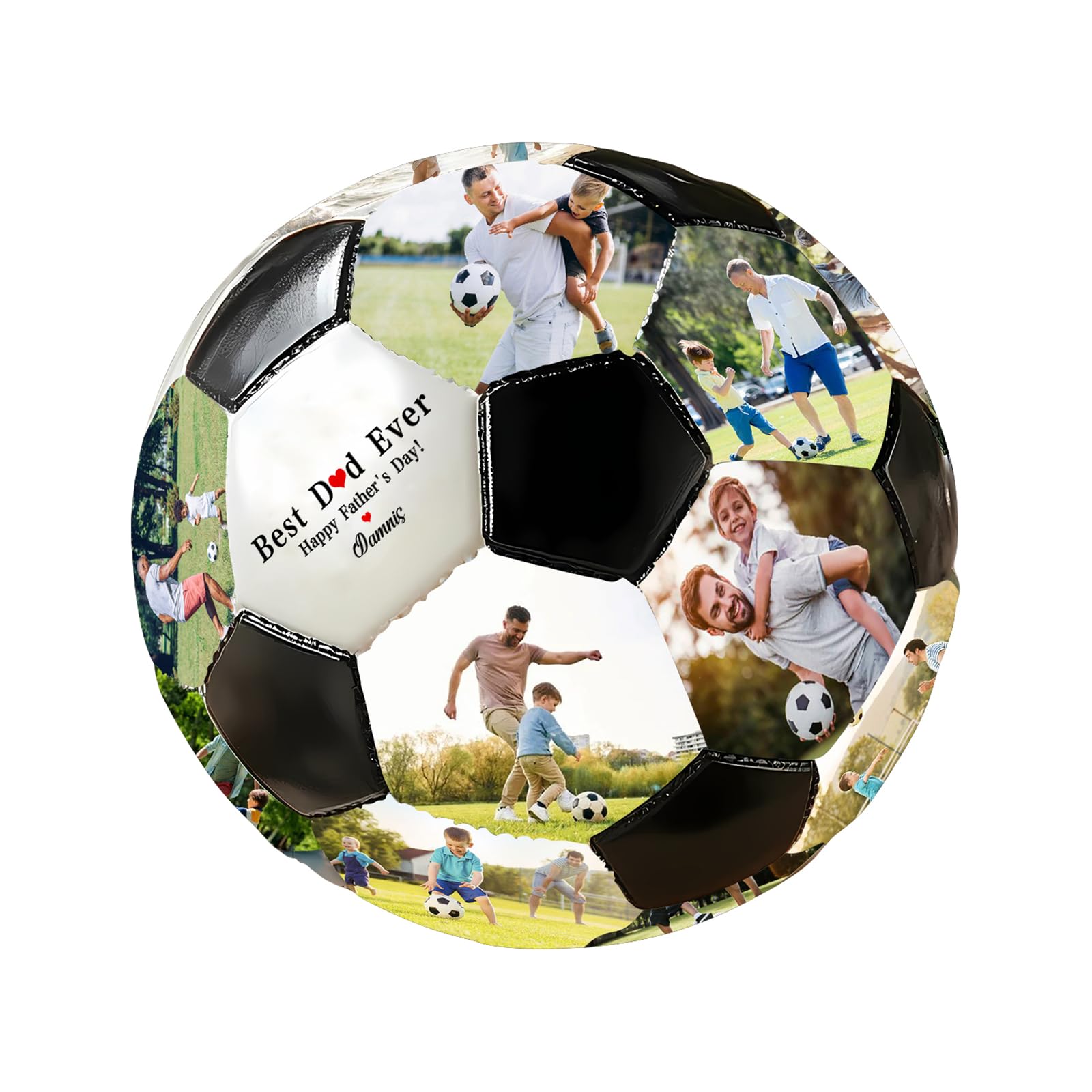 Balón de fútbol personalizado con nombre y foto, regalo personalizado para hijo, hija, el mejor papá de todos los tiempos, regalos para papá