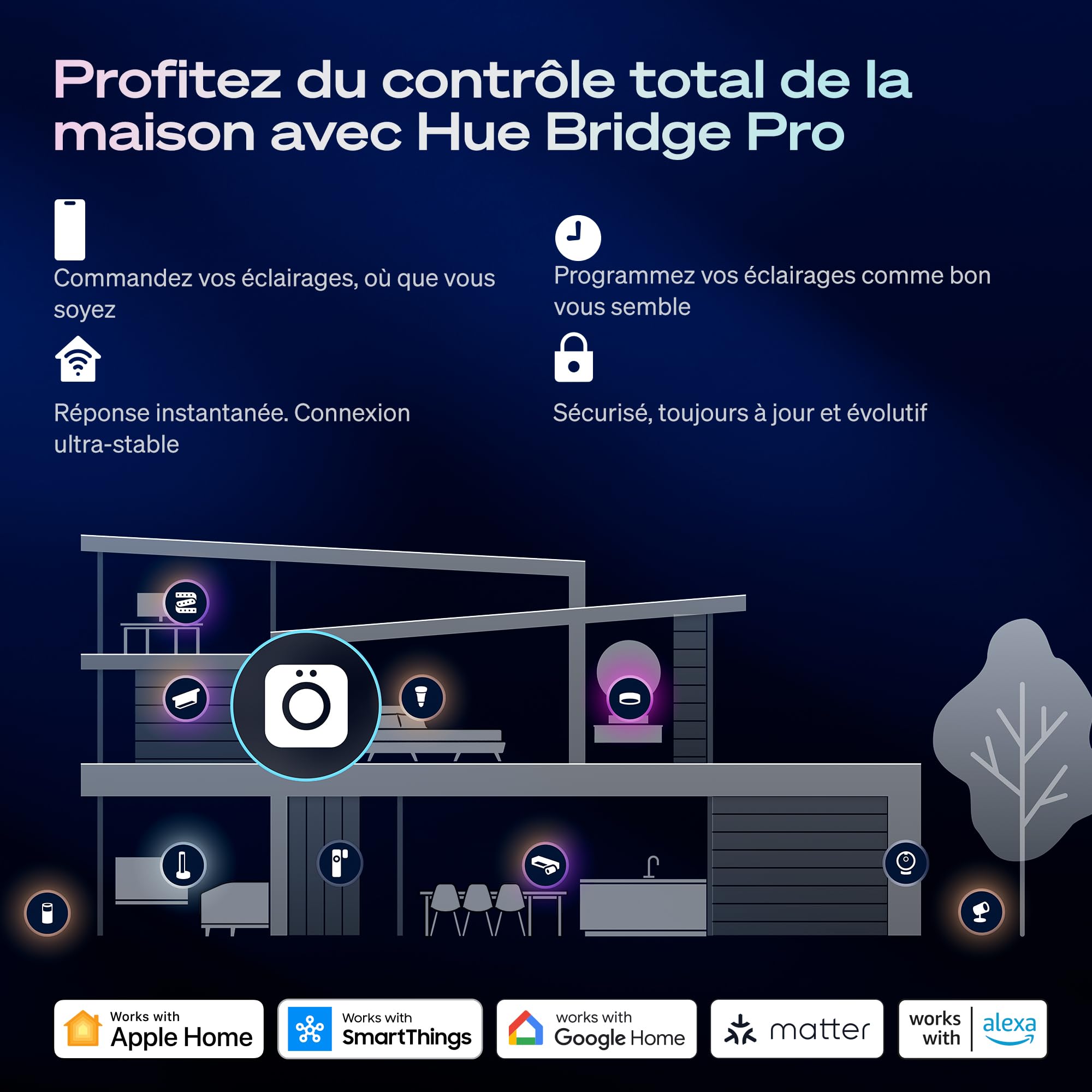 Philips Hue module d'interrupteur filaire, pack de 2