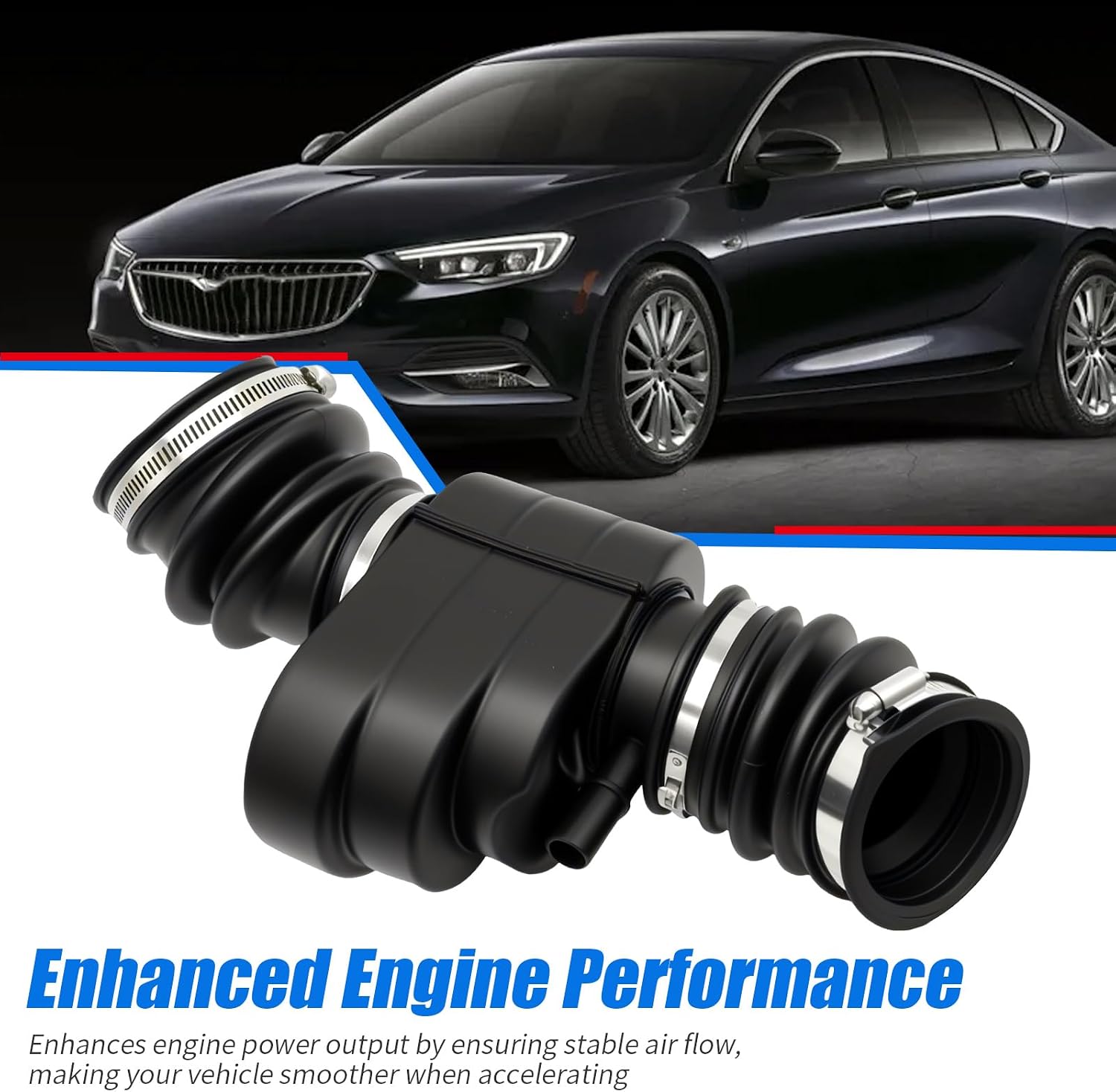 Saihisday 22970027 Air Cleaner-to Intake Tube Duct Hose, Replacement for Buick Regal 2014 2015 2016 2017, Replacement for Chevrolet Malibus 2014 2015
