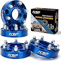 Vista 9 de Espaciadores de rueda KSP 6X5.5 para Silverado Sierra, 1.5" (38 mm) Espaciadores forjados reales con 78.1 mm de perforación de buje M14x1.5 Tacos