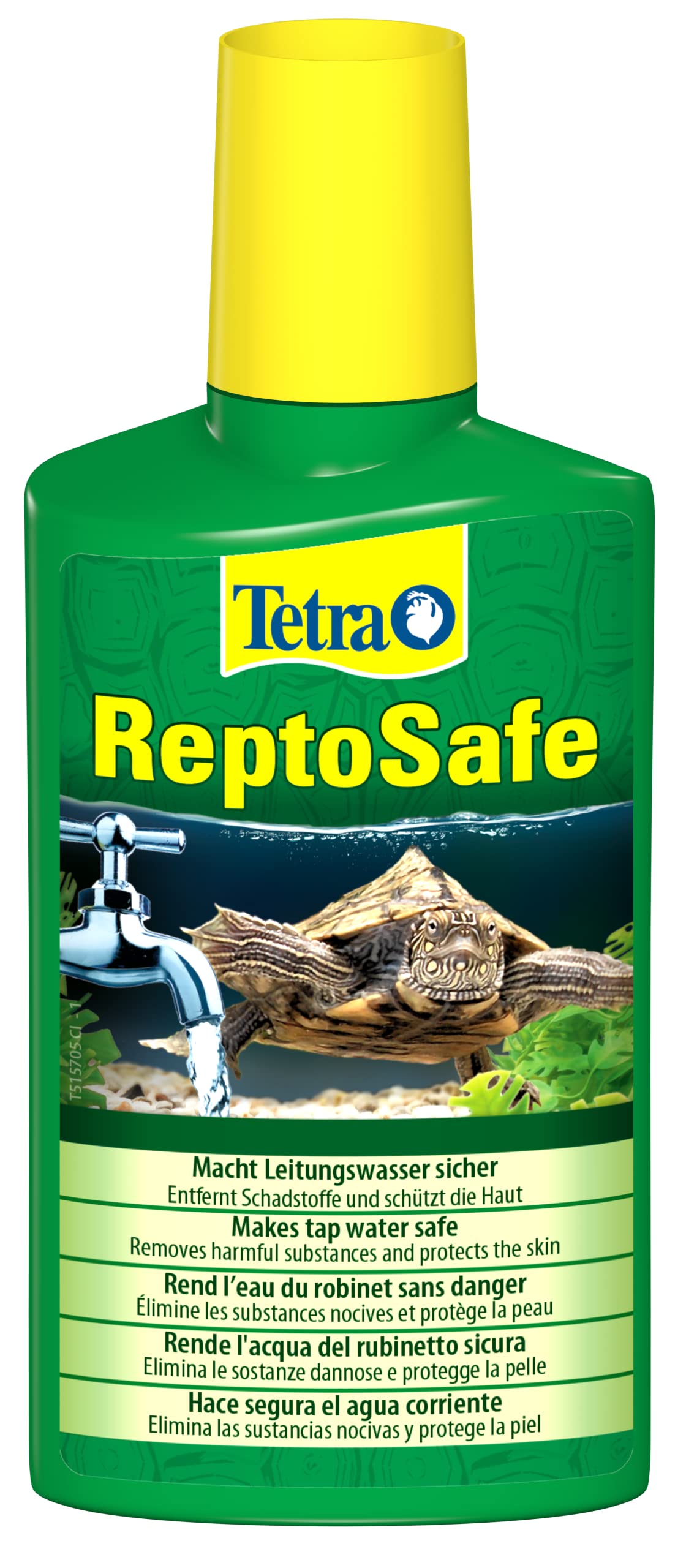 Tetra ReptoSafe 250 ml - Neutraliza los componentes nocivos y garantiza que el agua del grifo sea segura para los reptiles y anfibios acuáticos
