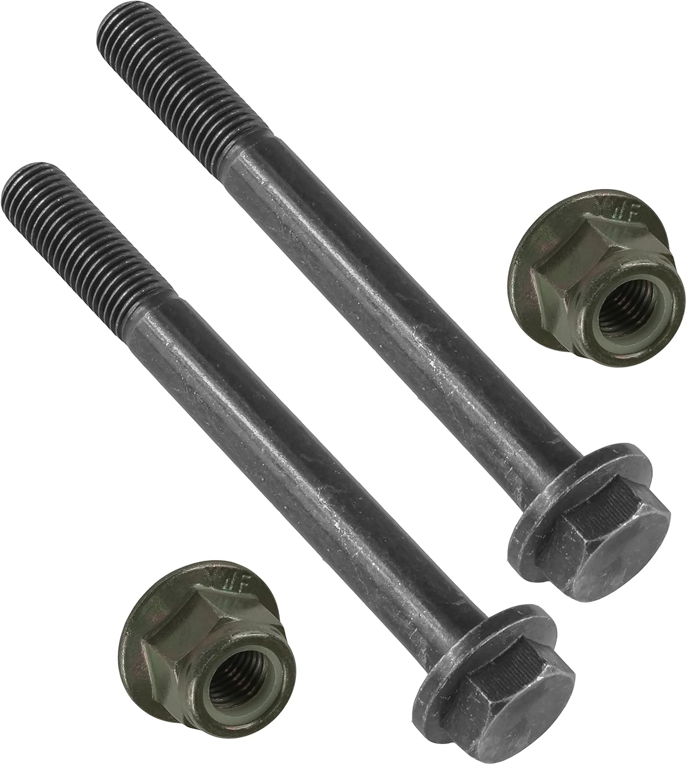 Caltric 2x M10 X 1.25 Hex Flanged Screw Bolt with Nut