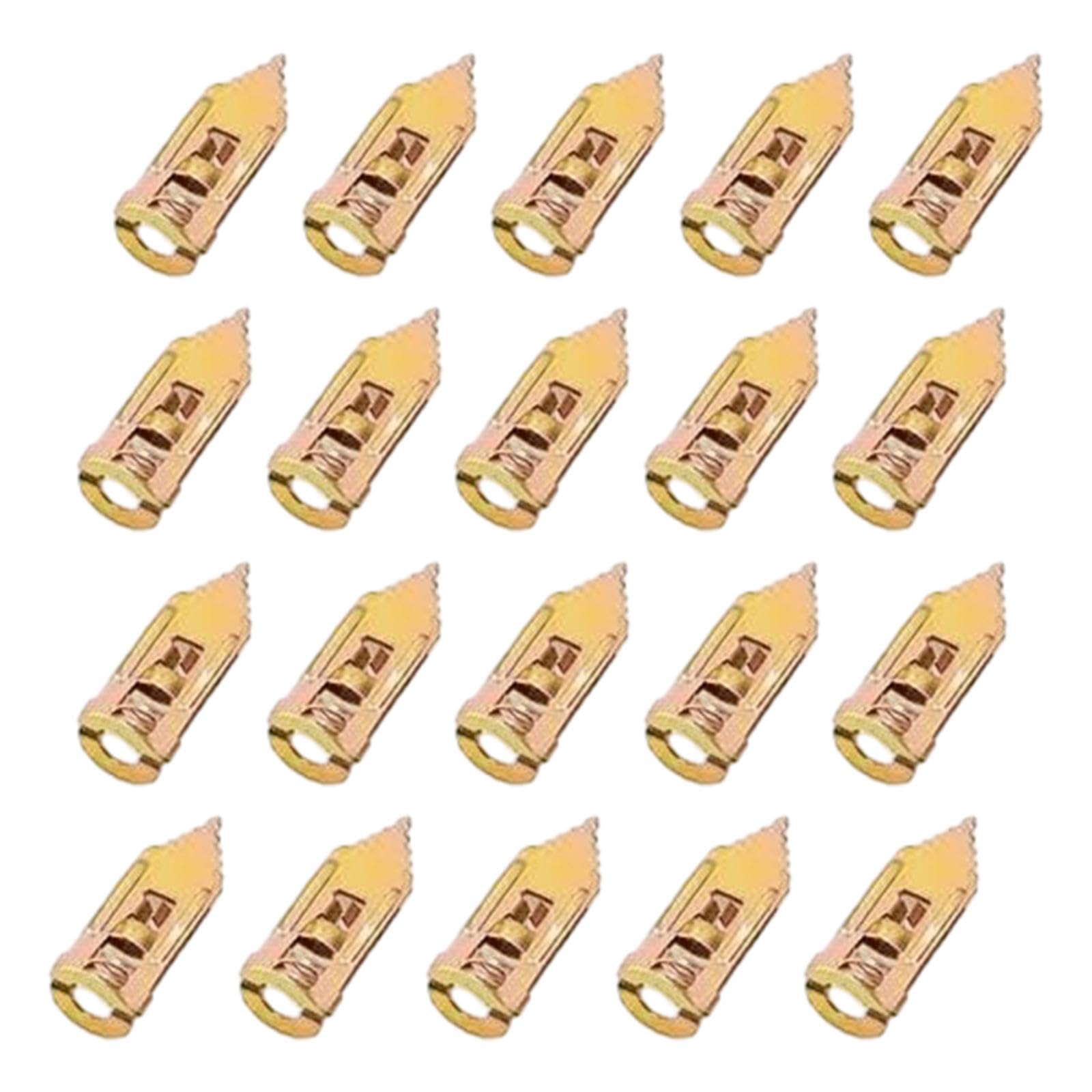 Club Bollywood®20Pcs Dry Wall Anchors Gypsum Expansion Anchors for Fix The Decoration Parts 1.2Cmx3Cm| Fasteners & Hardware |• Business & Industrial|20 Drywall Self Drilling Anchor-image-7