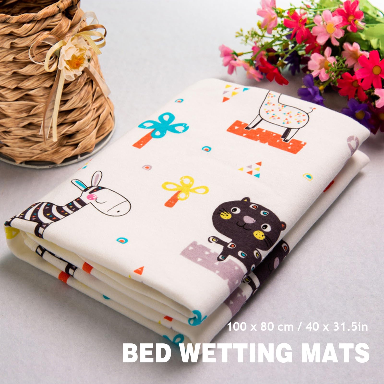Coprimaterasso singolo impermeabile per addestramento al vasino, coprimaterasso per lettino per bambini, 100% impermeabile, per bagnare il letto, 100 cm x 80 cm