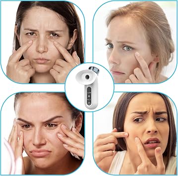 Eye Steamer for Dry Eyes, 2in1 Heated Nano Mist Sprayer, Nano Eye Comfort Pro Steamer with Hot & Cold Compress Modes, Handheld Face Eye Relief Steam Therapys Wand Machine for Moisturizing & Soothing