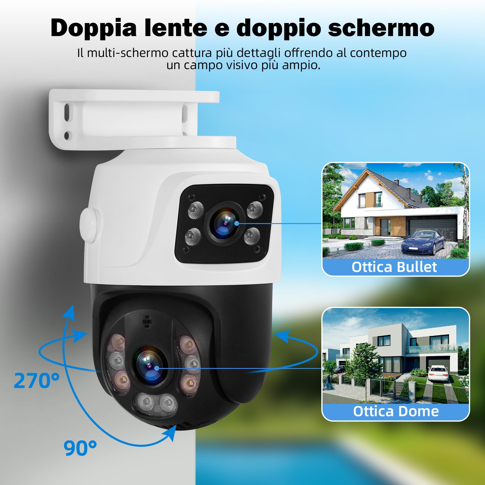 Set telecamera di sorveglianza esterna, 8CH POE con HDD da 1 TB, videoregistratore di rete per sistema di telecamere CCTV per la sicurezza domestica, funziona solo con telecamere IP 3MP/4MP/5MP/6MP