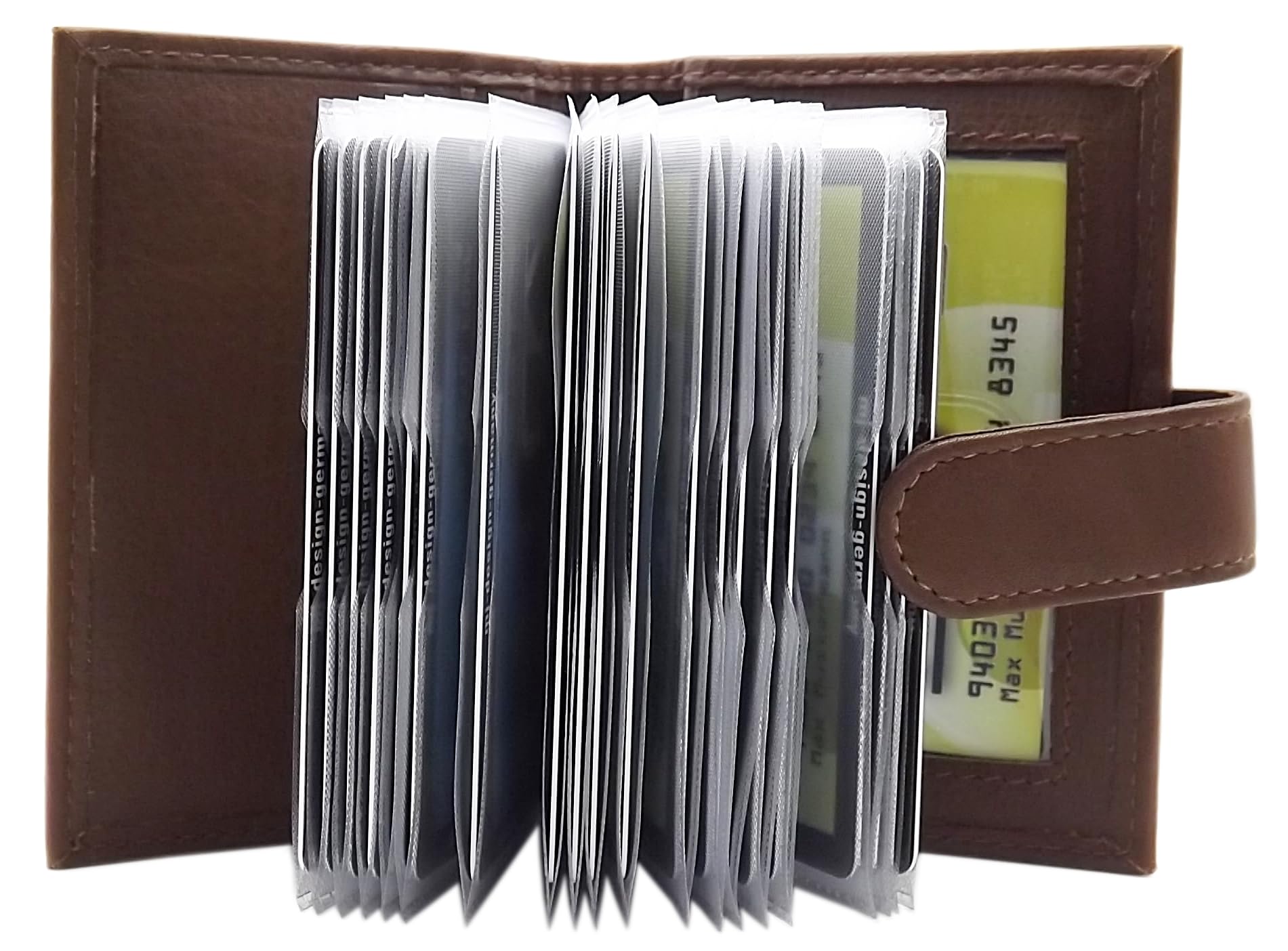 XL Cuir de Veau Porte Cartes de crédit J-Design-Gerany en 3