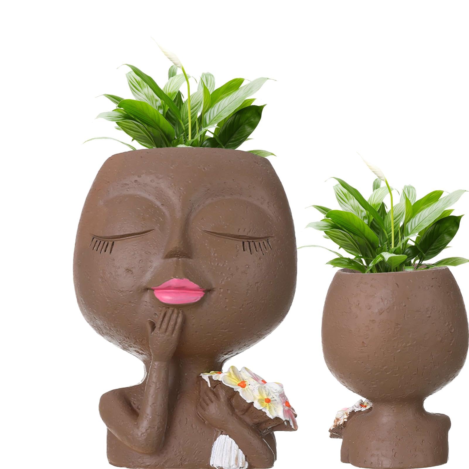 Amazon.co.jp: フ ェ イ ス プ ラ ン タ ー 、 樹 脂 フ ェ イ ス 花