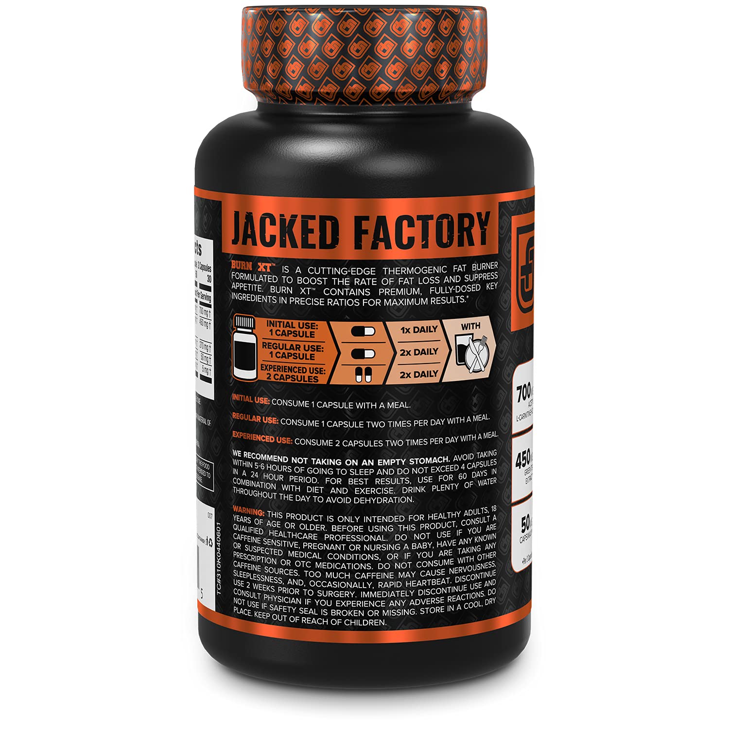 BurnXT Thermogenic Fat Burner Weight Loss Supplement, Appetite