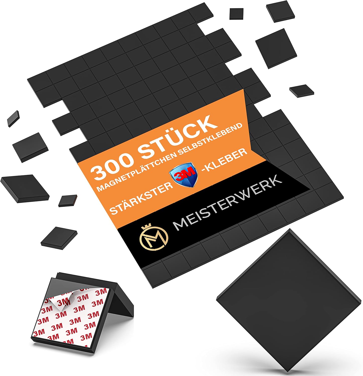 MEISTERWERK SelfAdhesive Plates (Pack of 300) Strongest