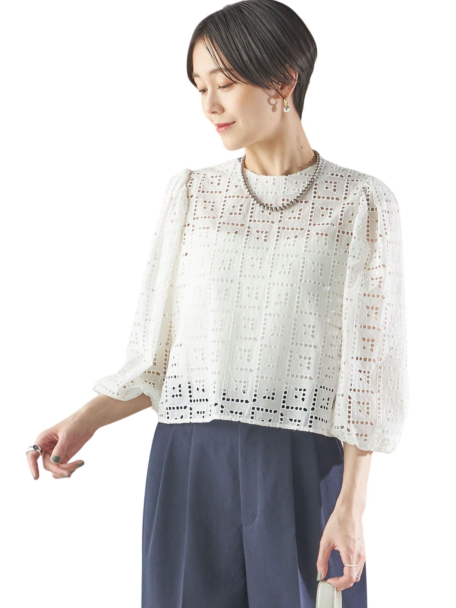 Amazon.co.jp: [シップス フォー ウィメン] ブラウス 手洗い可能