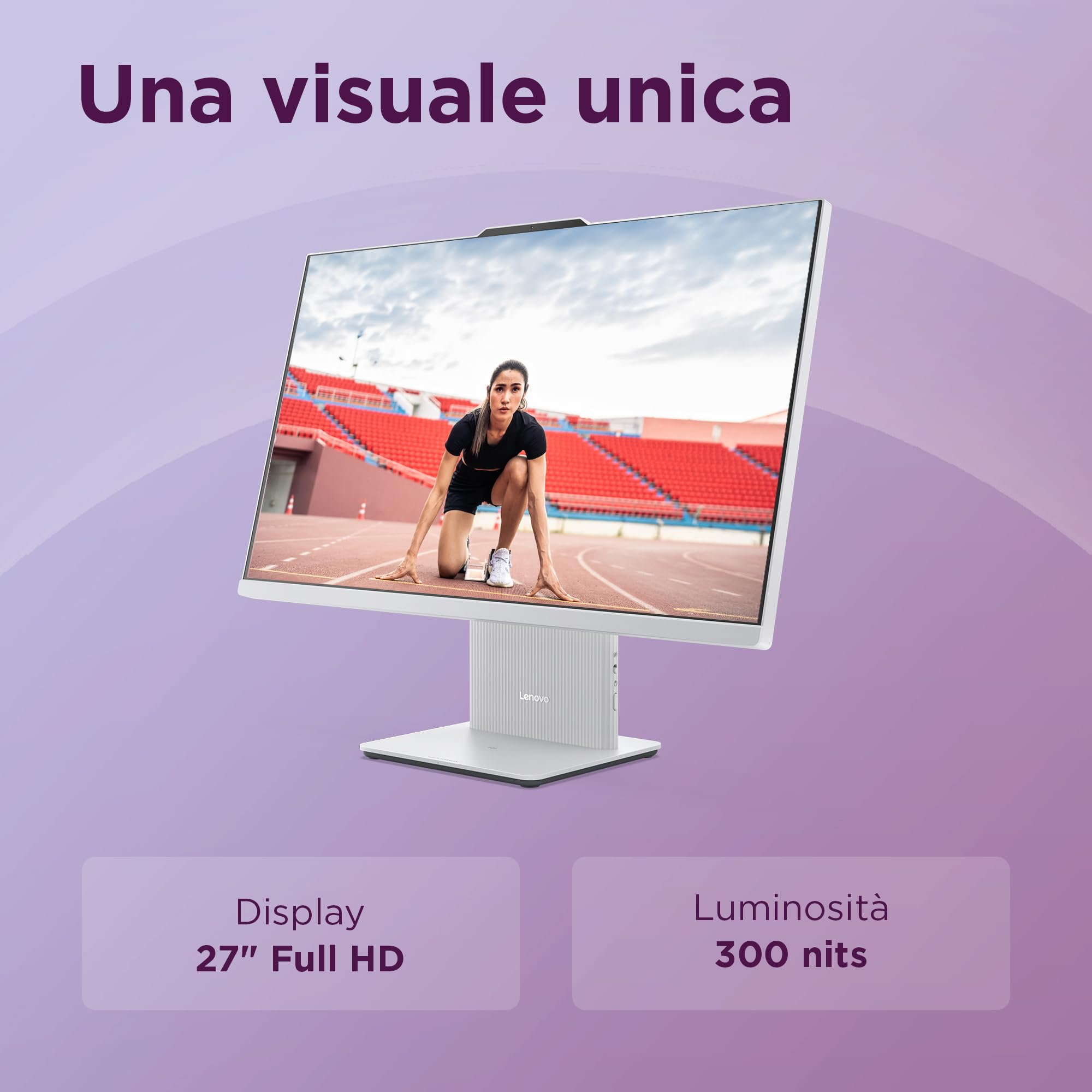Lenovo IdeaCentre All-In-One Desktop 27" FHD AMD Ryzen 5 7535HS 512GB SSD 16GB RAM WiFi 6 Windows 11