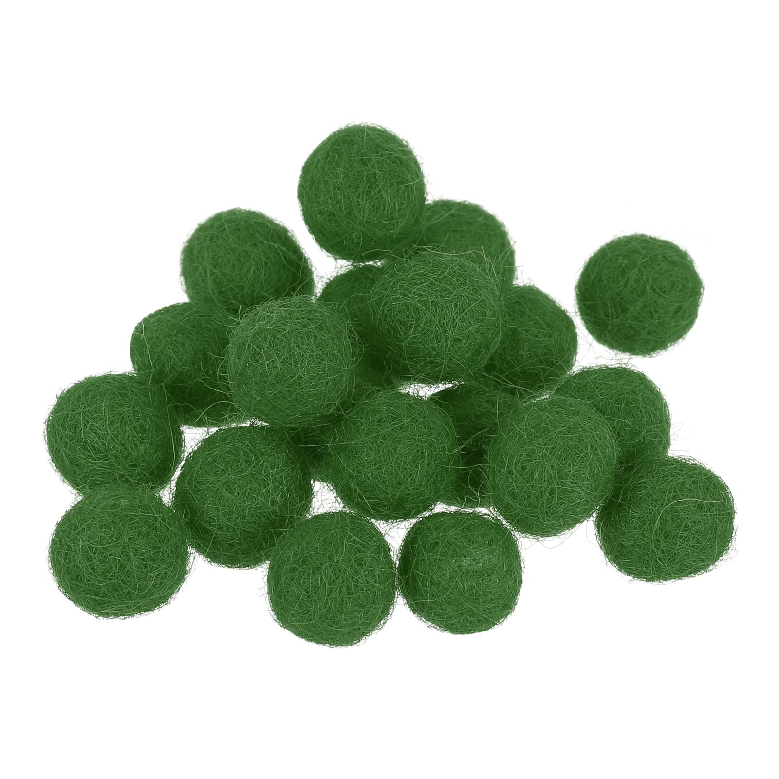 PATIKIL Wool Felt Balls Beads Wool Felting Pom 1cm 10mm Army Green for Home Crafts Handcrafts Project DIY Pack of 20