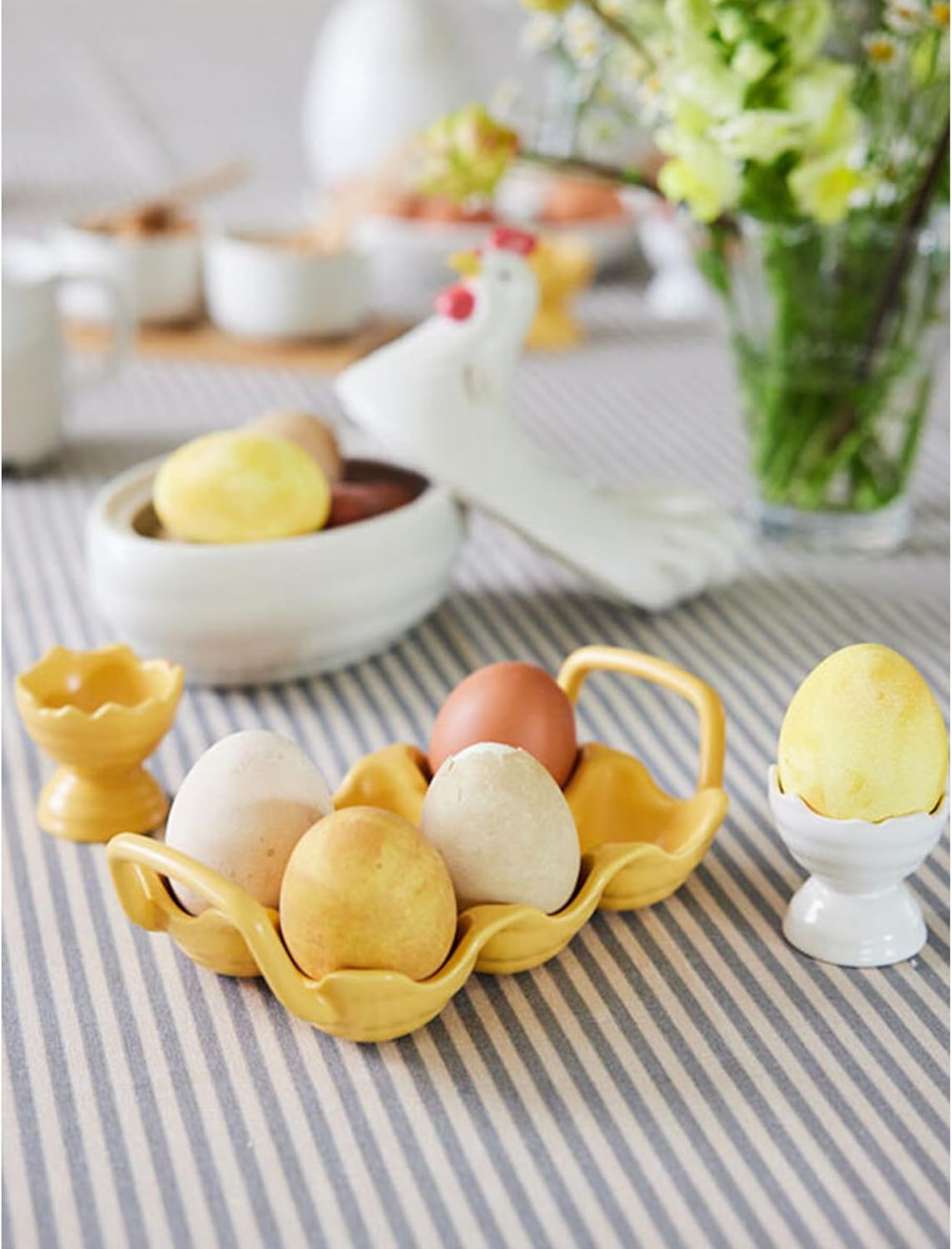 Chicken Egg Cup Stoneware 16 x 15 x 15 cm