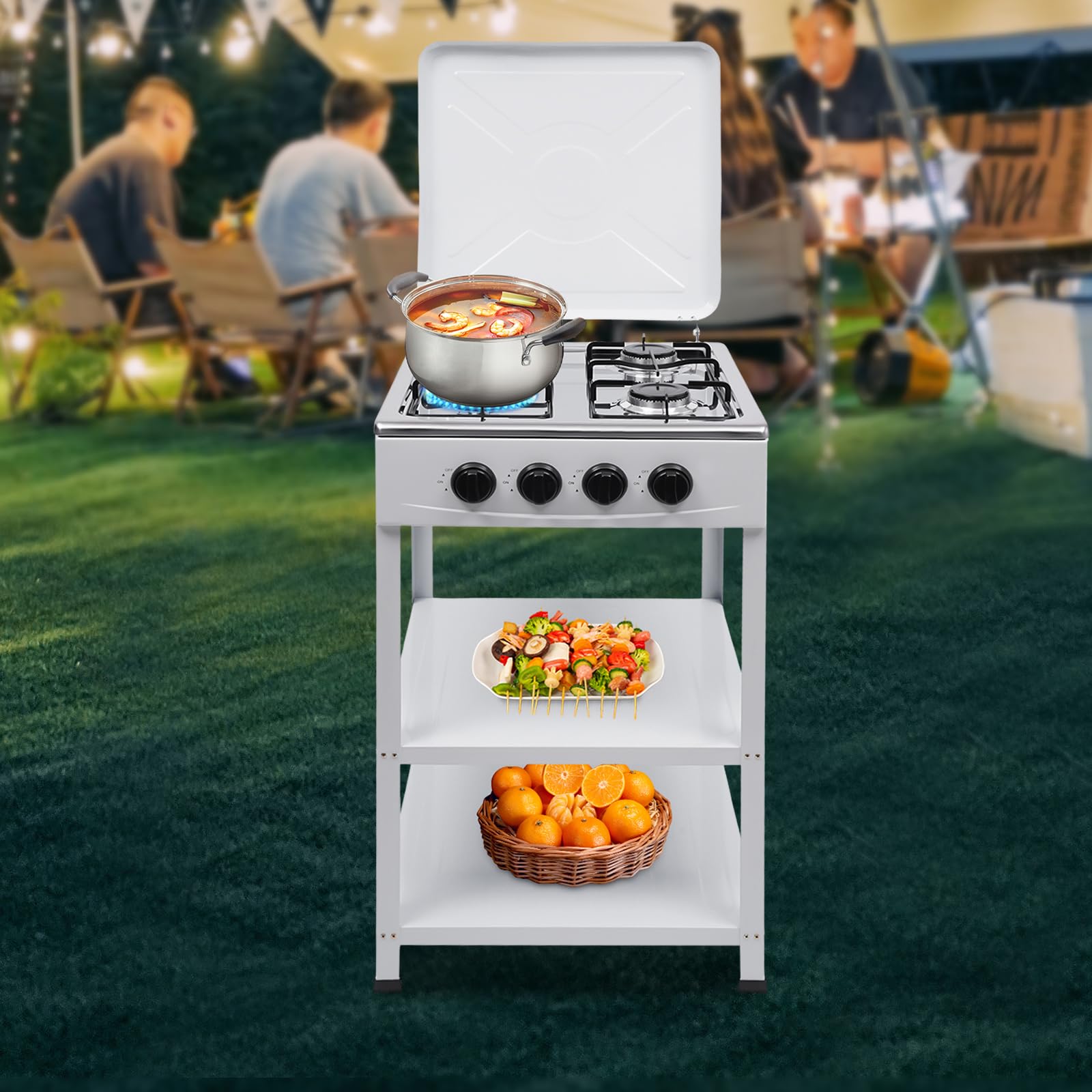 Melko Gaskocher Campingkocher 2 Flammig Gasherdplatte Camping Outdoor