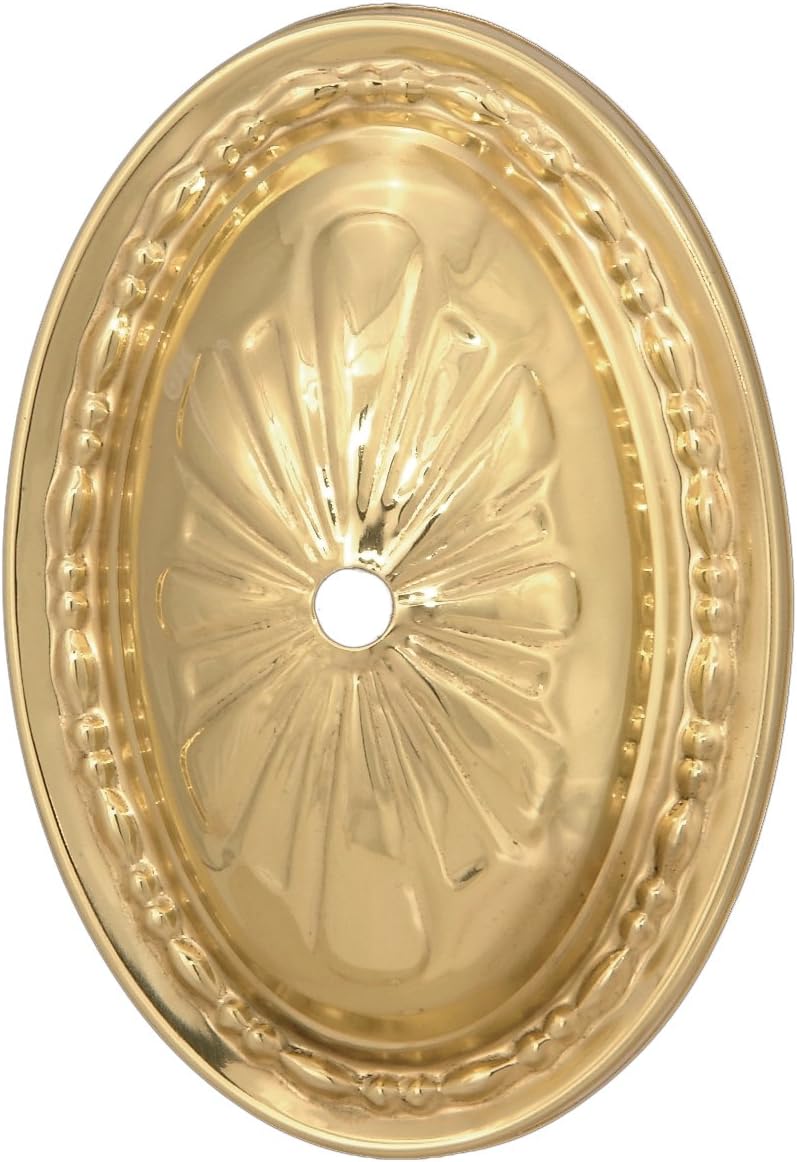 B&P Lamp® Embossed Brass Back Plate