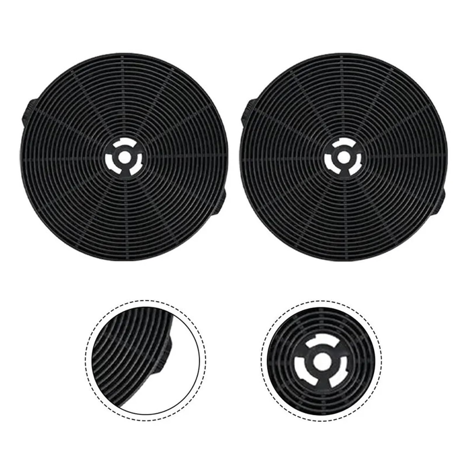 2PCS 175x24mm Abzugshaube Filter Carbon Filter Küche Dunstabzugshaube Zubehör Filter Teile