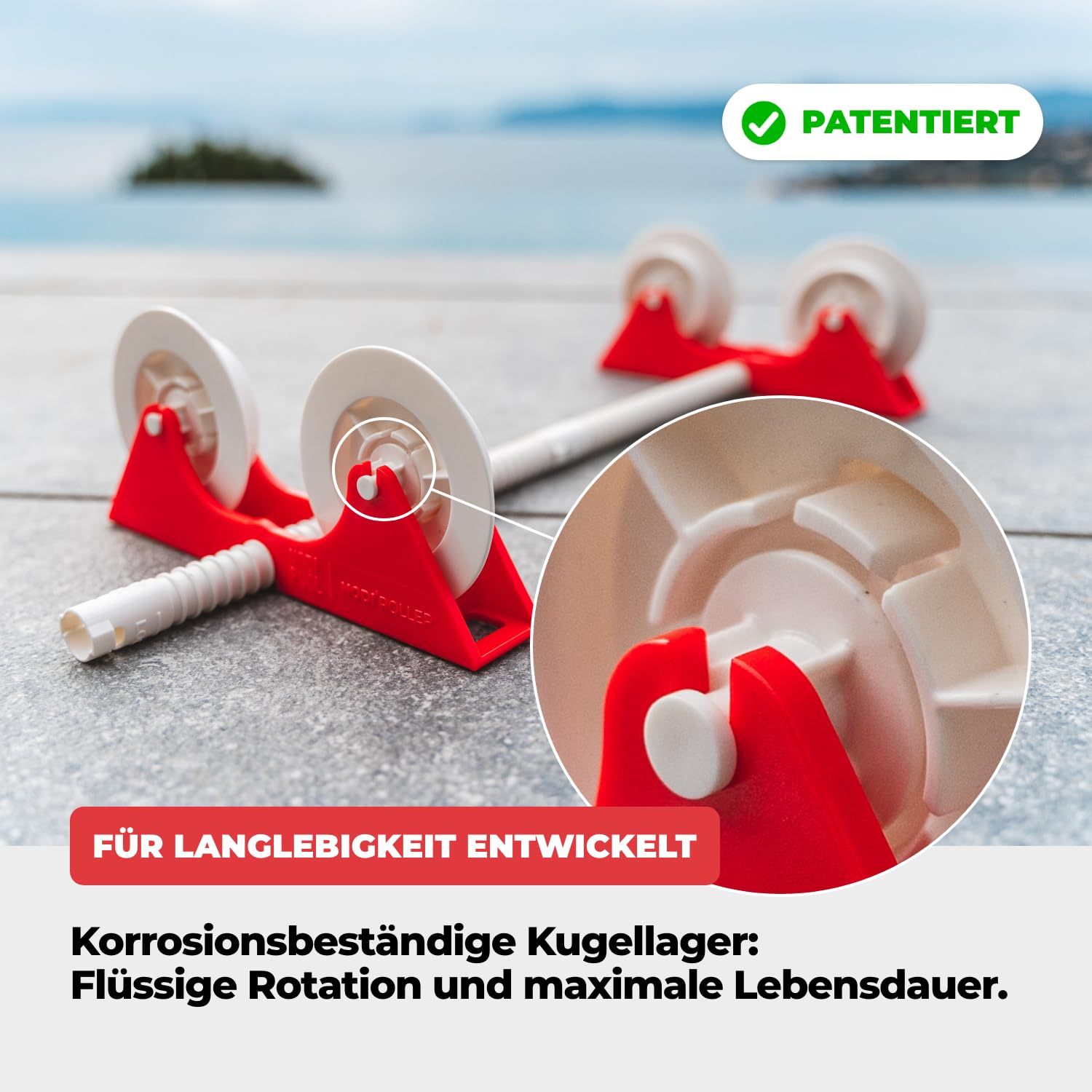 NODI Roller – Rotierender Kartuschen-Reiniger Pool & Spa | Reinigt in 1 Min | Spart 90% Wasser | Sauber & Mühelos | Kompatibel mit 95% der Kartuschen | Starker Strahl oder Hochdruckreiniger