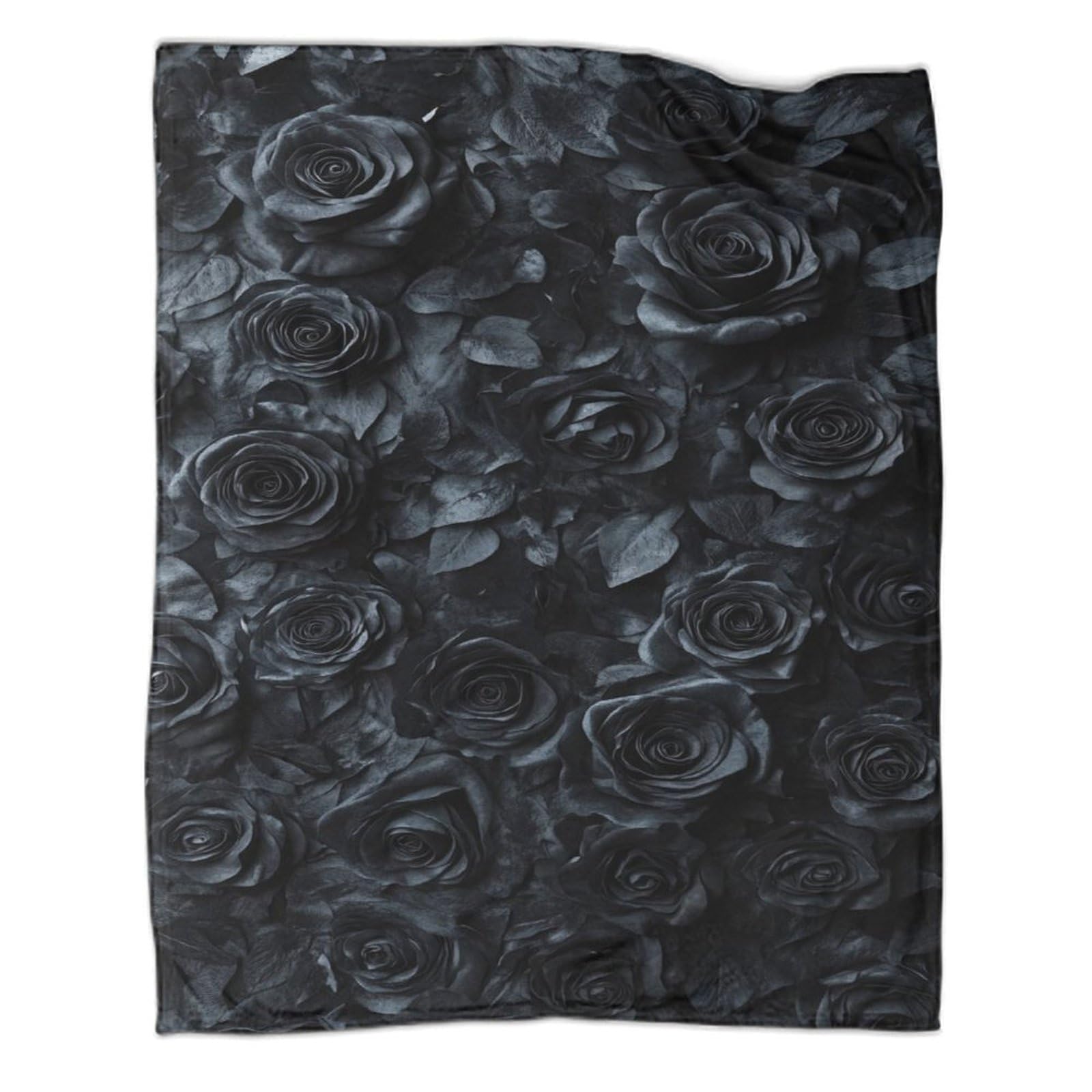 Couverture en flanelle rose noire douce chaude 100x130 pour plaid canapé