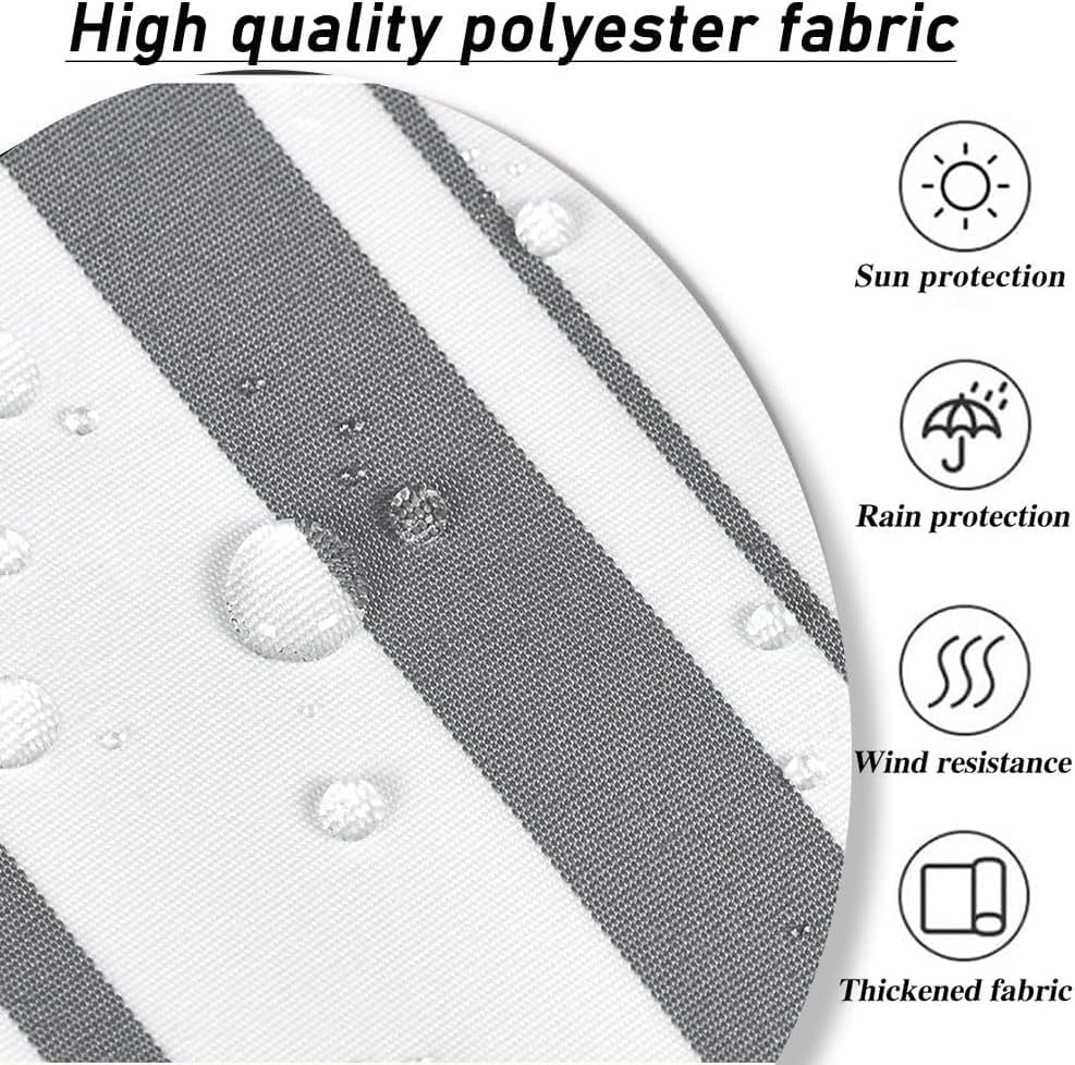 Cubierta protectora impermeable para toldo de patio terraza 7x4m red 3
