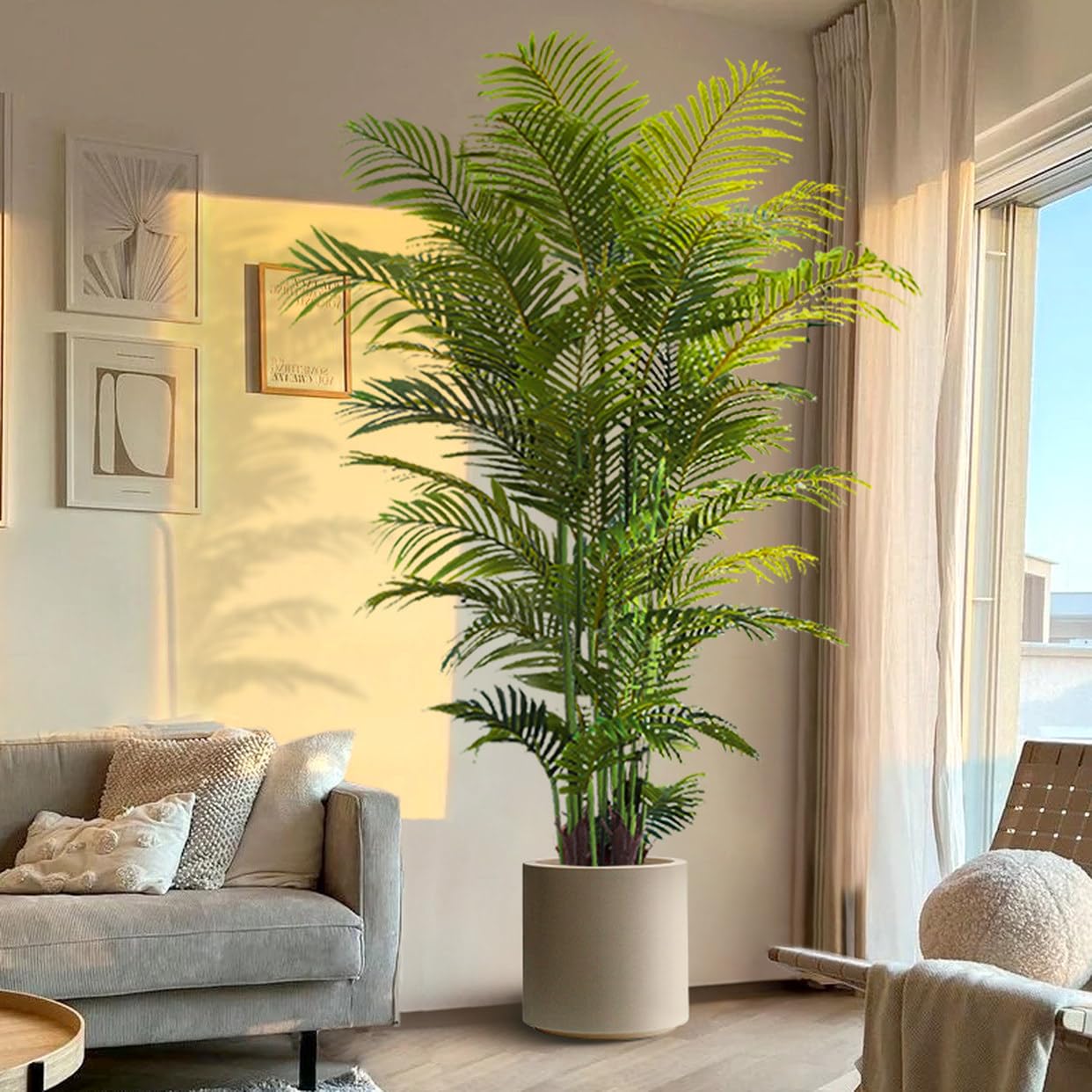 Amazon｜HGJH 大型 人工観葉植物 160cm ヤシ フェイクグリーン リアル