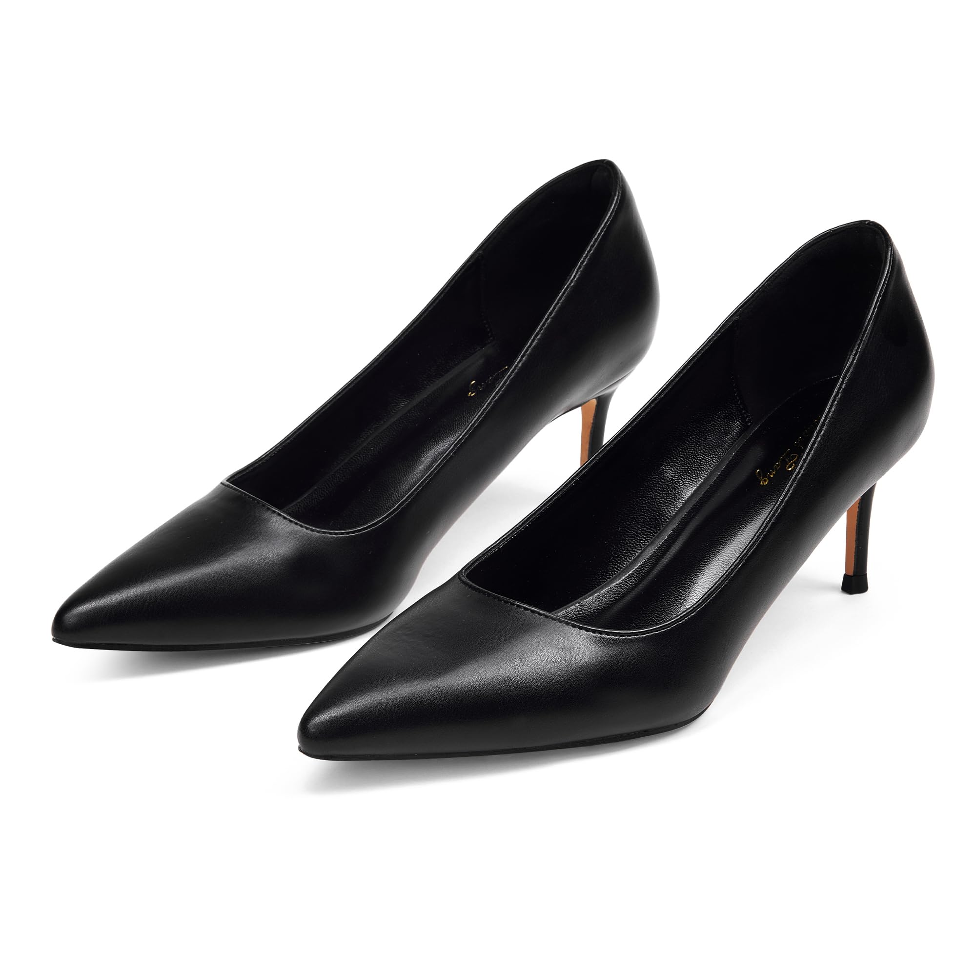 Zhabtuc Kitten Heel Low Pumps 2,4 cala zamknięte palce z ustami seksowne wygodne damskie eleganckie buty do pracy, biura, na randkę, taniec, ślub, kościół