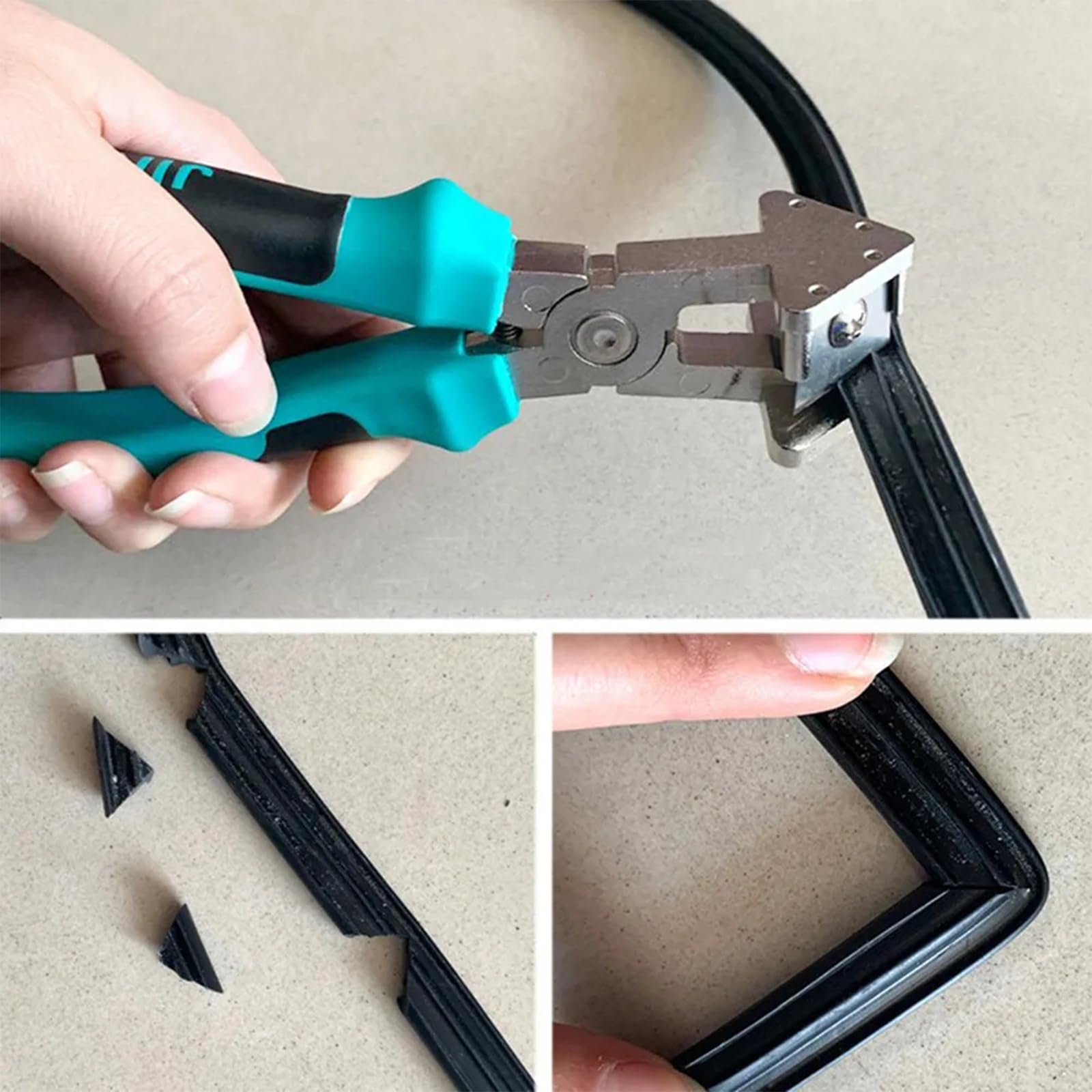 90 V Shaped Mitre Scissors, Rubber Strip Scissors, Mortising Scissors for Cutting Cork V Miter Shears Window Seal - Image 3