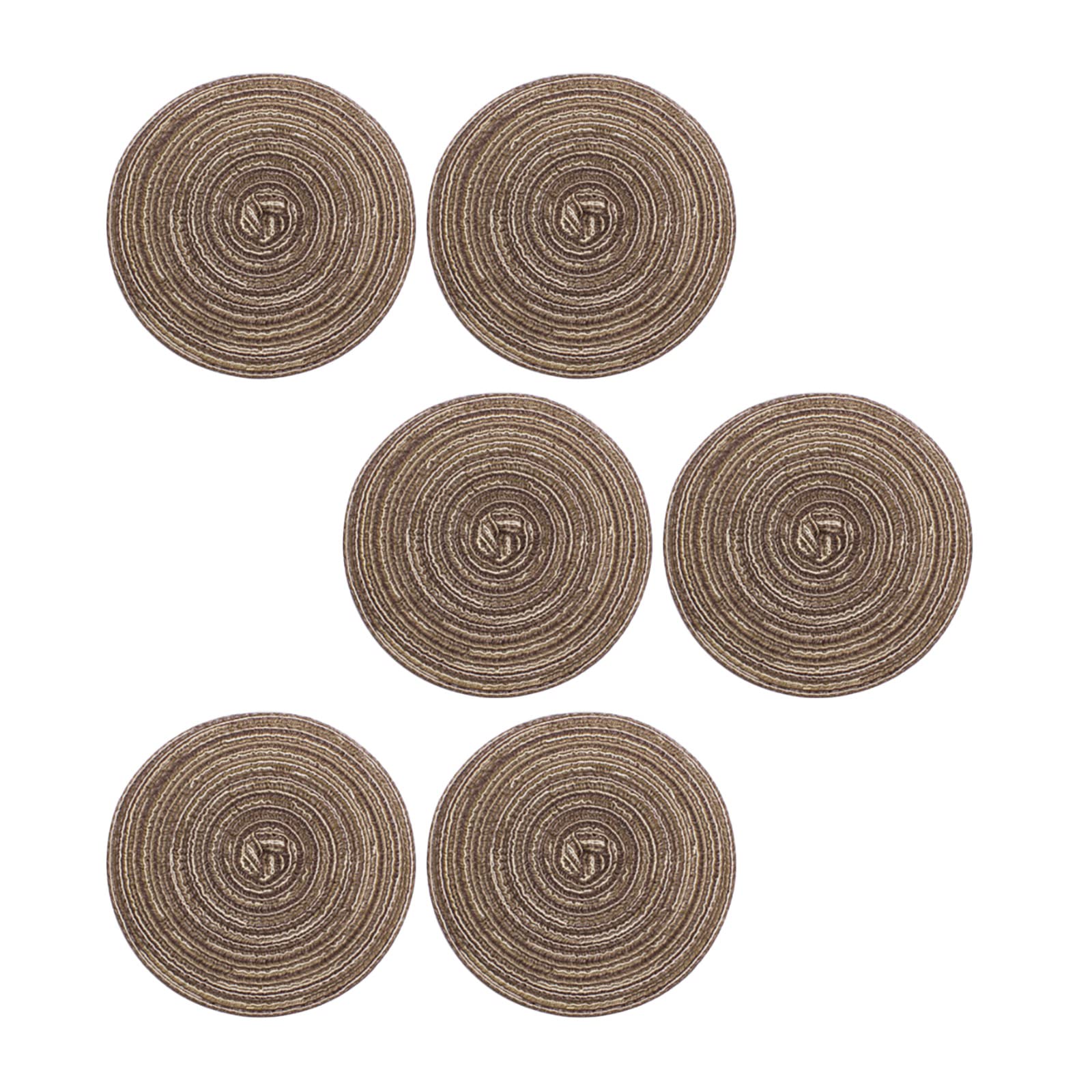 Set de table rond en coton marron foncé pour vos repas conviviaux en famille