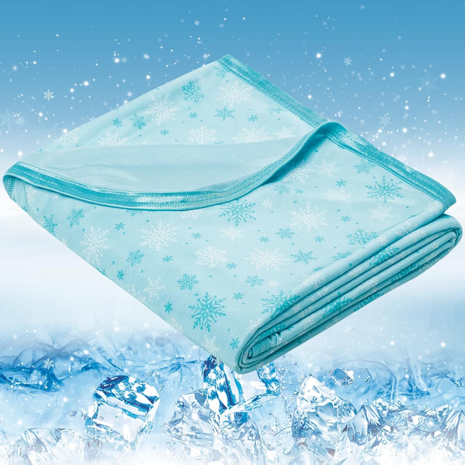 RUMBALUXY Cooling Blanket for Hot Sleepers - Soft & Lightweight Summer Cold Blanket for Night Sweats | Perfect for Bed, Couch, Sofa (Green, King 228 x 274cm) โ image 1