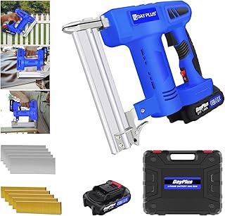 Brad Nailer, Staple Gun for Upholstery Work, 2 in 1 Nail Gun, Heavy Duty Staple Gun with 100 Staples & 100 Nails, Staple Gun for Wood, 2 in 1 Staple Gun Ideal for Household and Craft Work